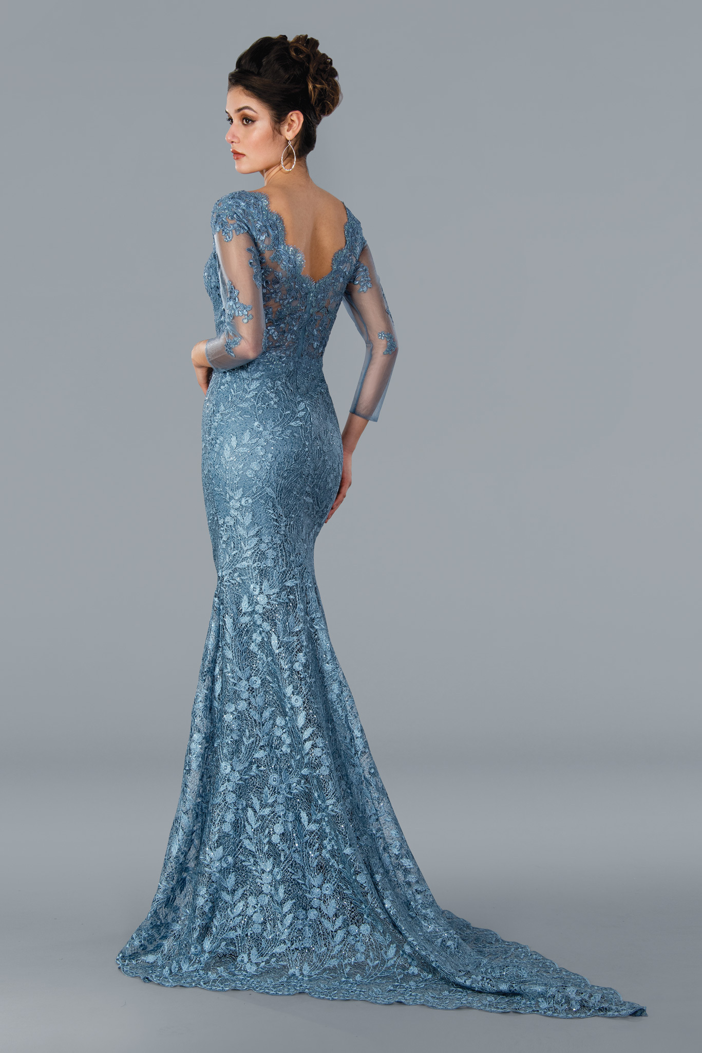full lace with long sleeve mother of the bride #22355