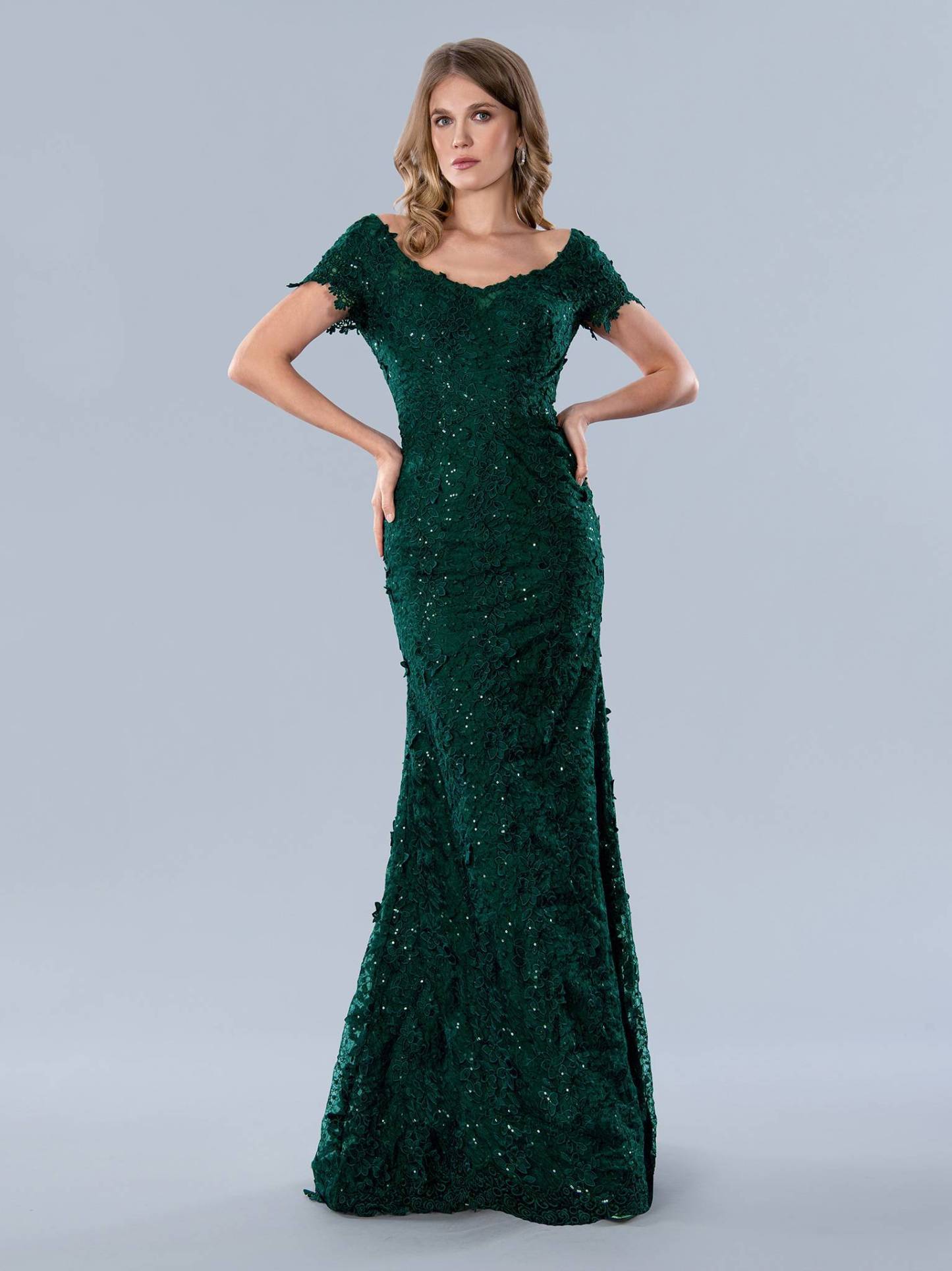 [Copy]long sleeve with beads  mother of the bride  #23369