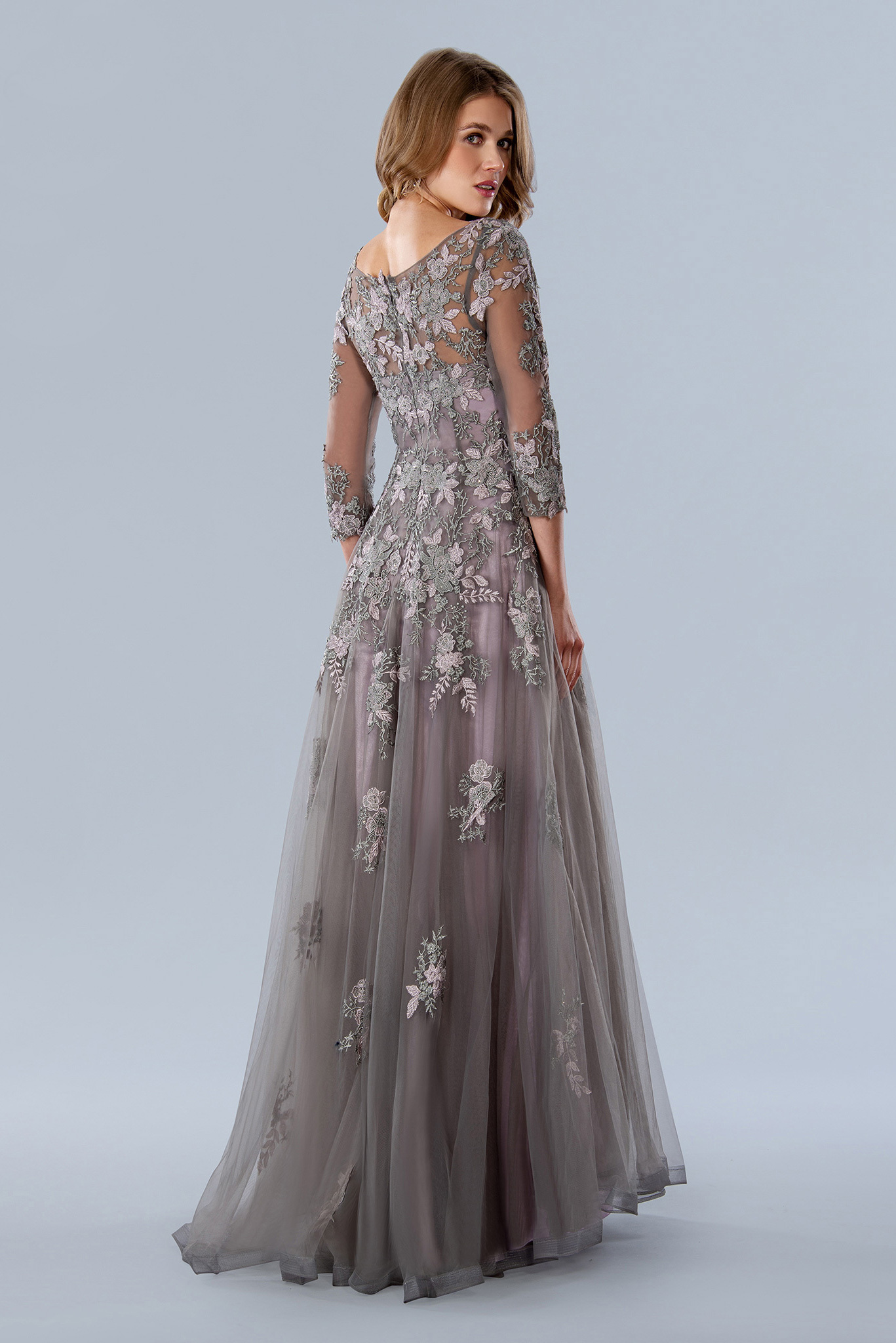 lace with flower mother of the bride #23353