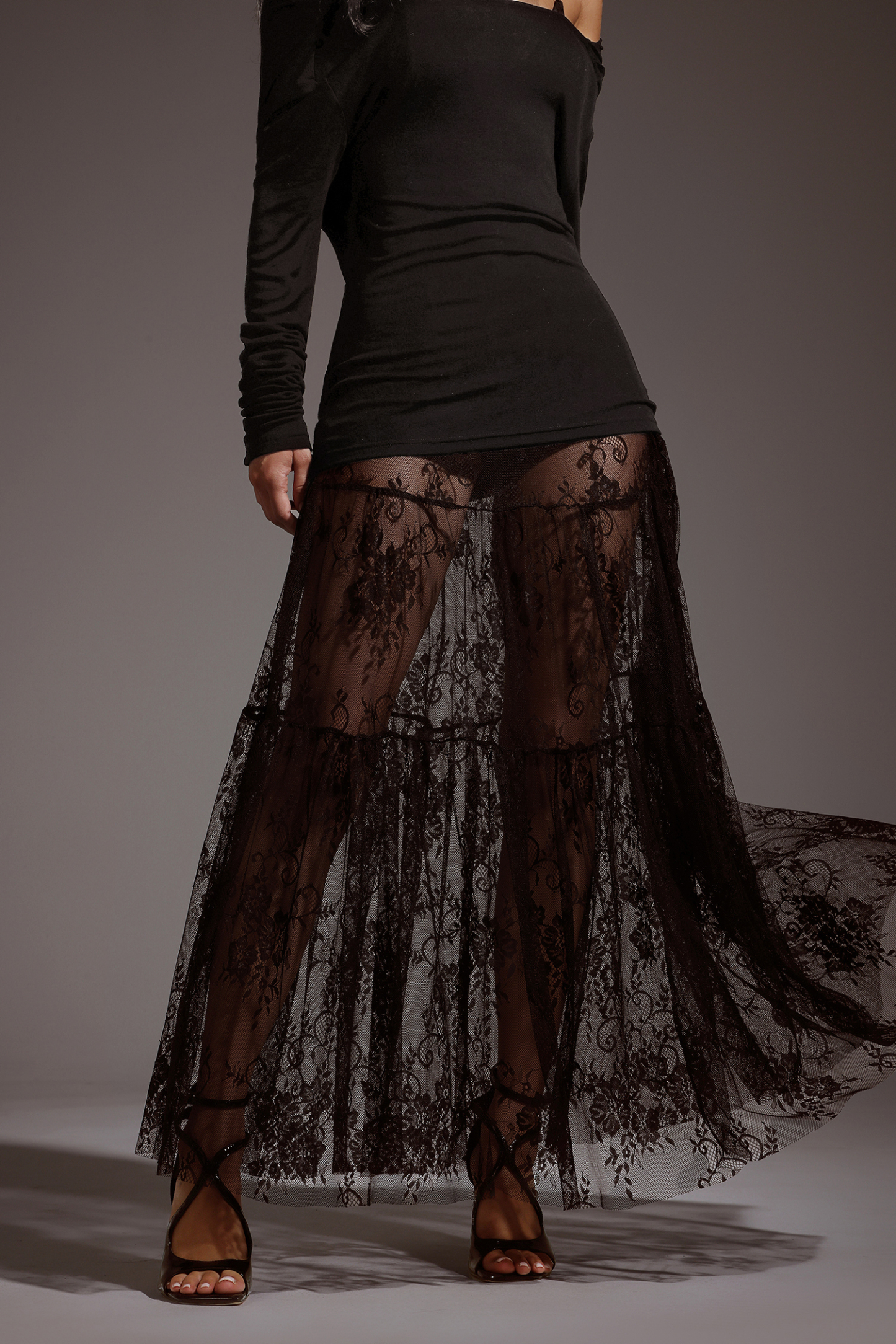 Yalyka Lace Maxi Skirt