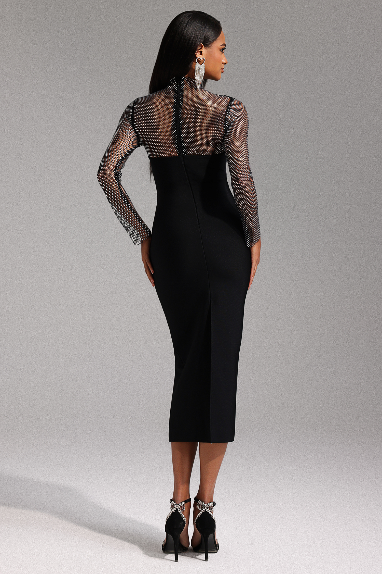 Emmi Long Sleeve Bandage Midi Dress