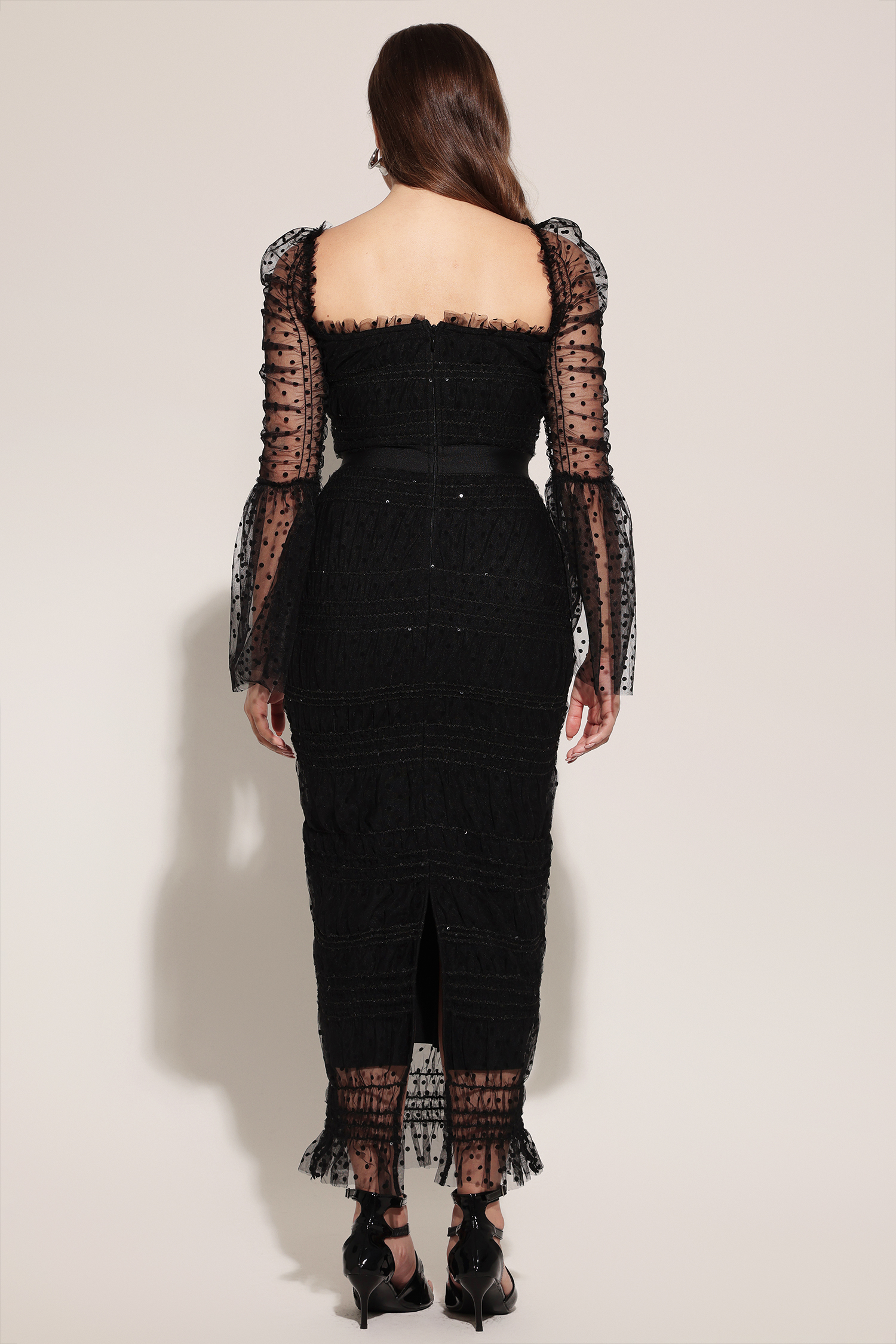 Crana Mesh Midi Dress