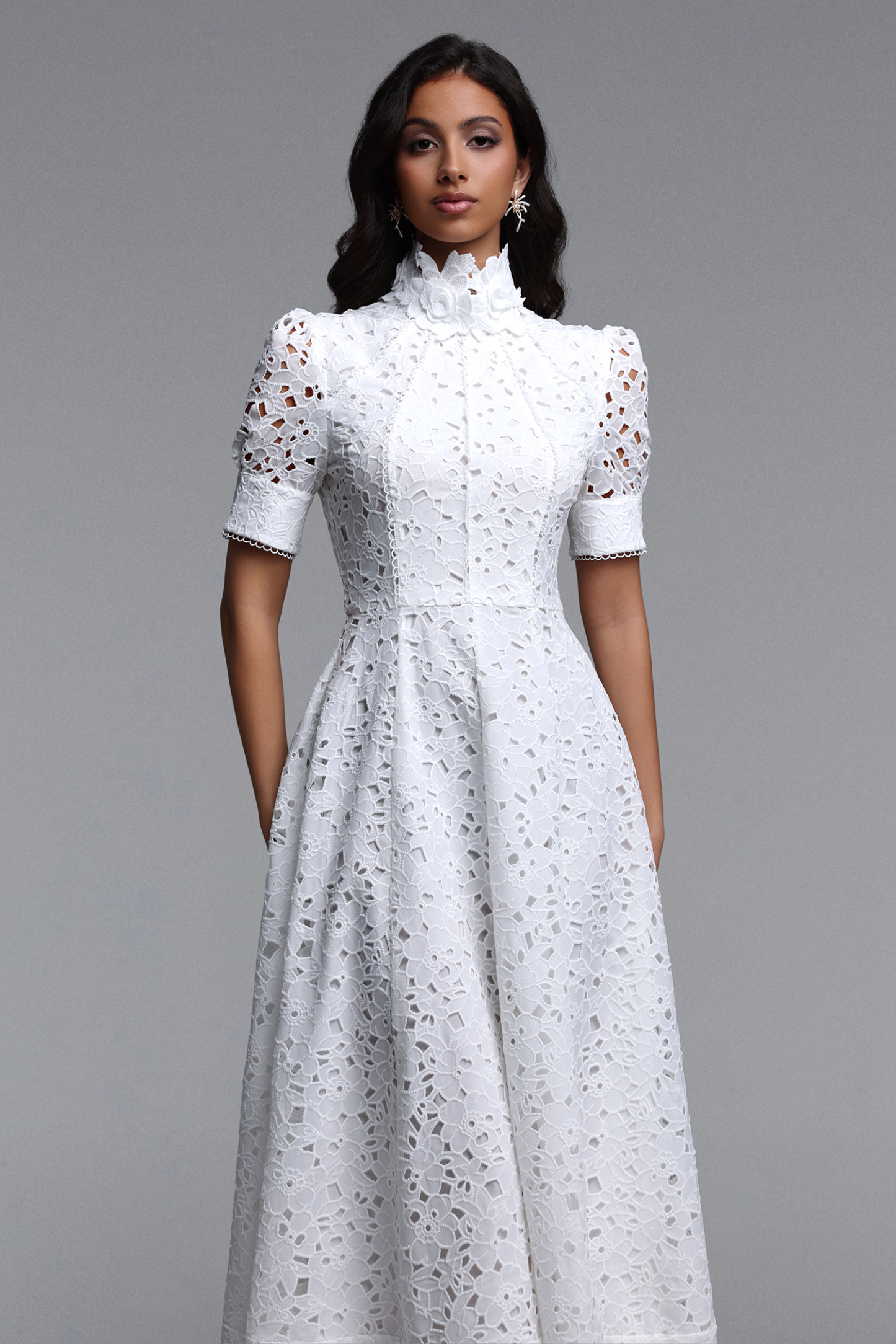 Kitsu Short Sleeve Midi Dress