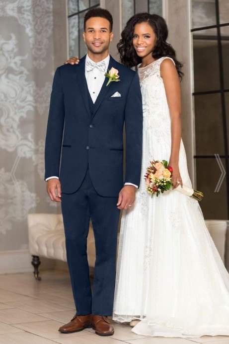 (Rent)ULTRA SLIM NAVY STERLING WEDDING SUIT MICHAEL KORS | STYLE 371