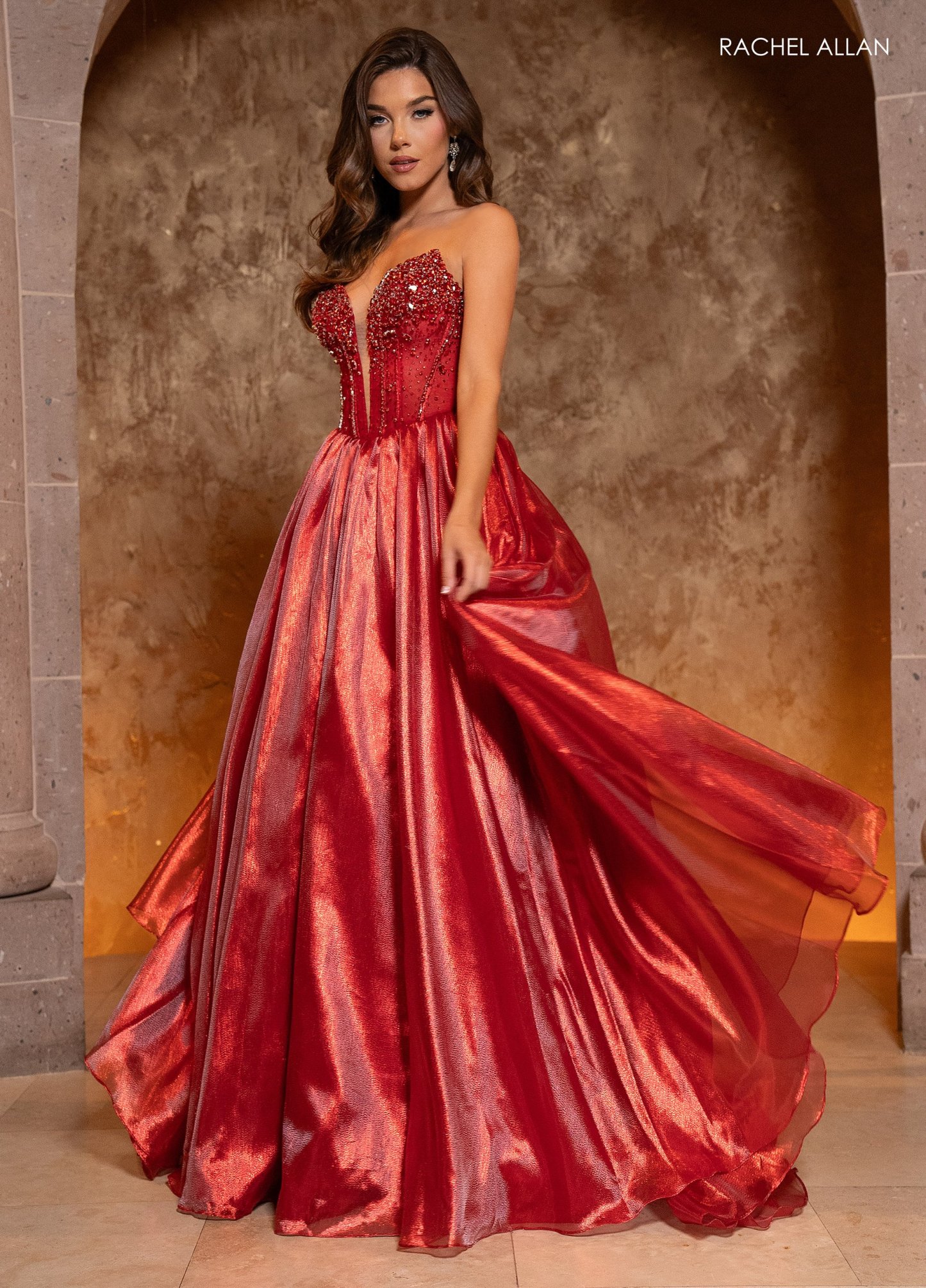 Stunning beadwork that adds a touch of luxury Prom Dress 70812