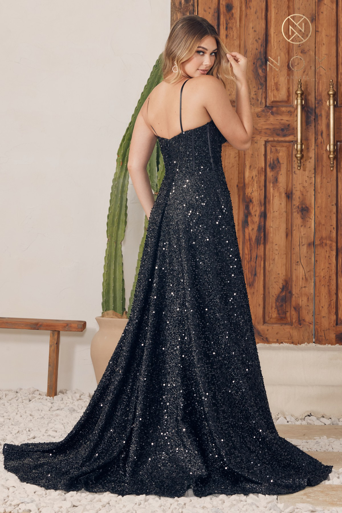 Sparkly Sequin Gown#A1241