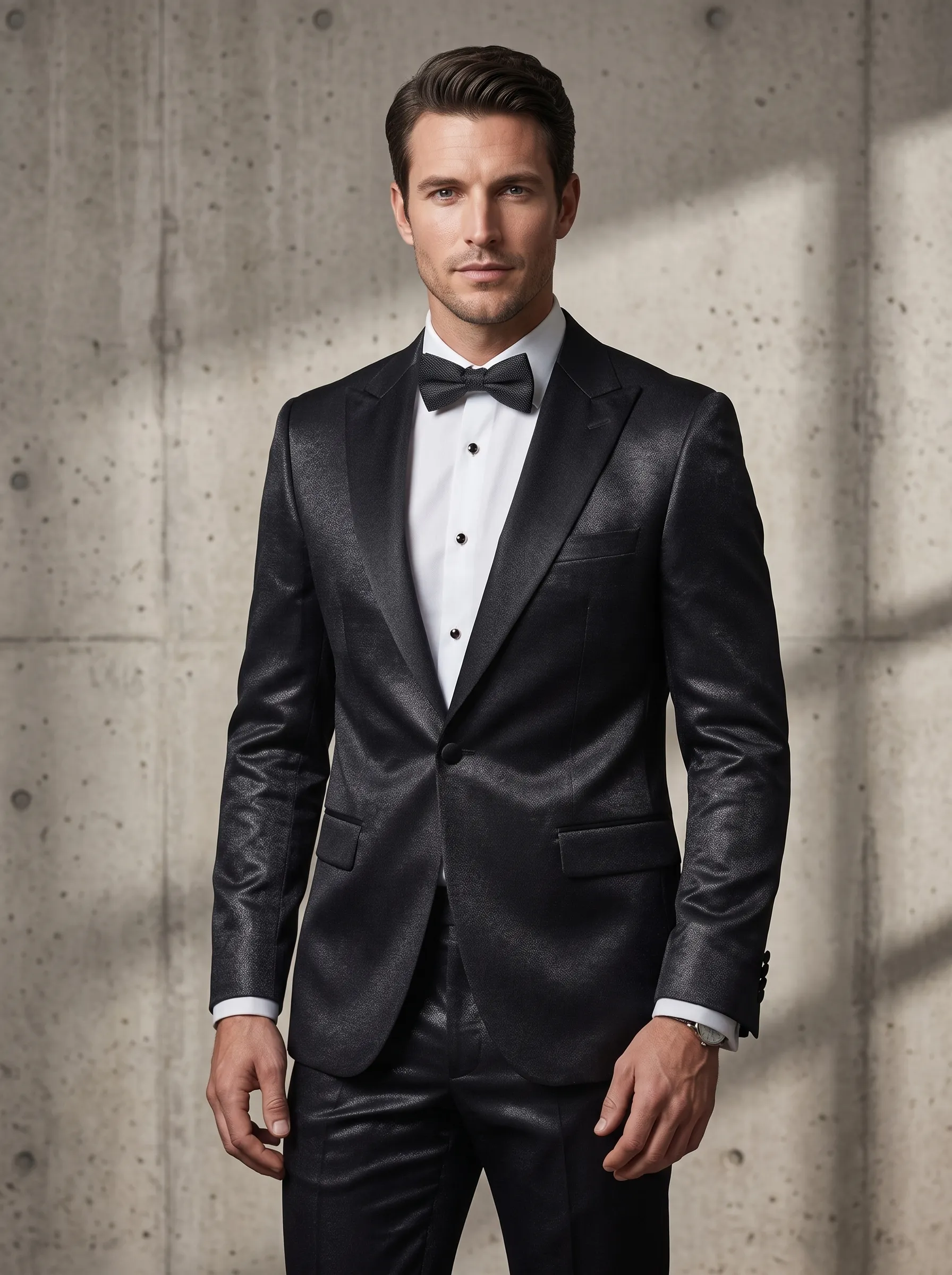[Copy]Opulent White & Silver Baroque Jacquard Suit | Men's Double-Breasted Peak Lapel 2-Piece Formal Prom Tuxedo