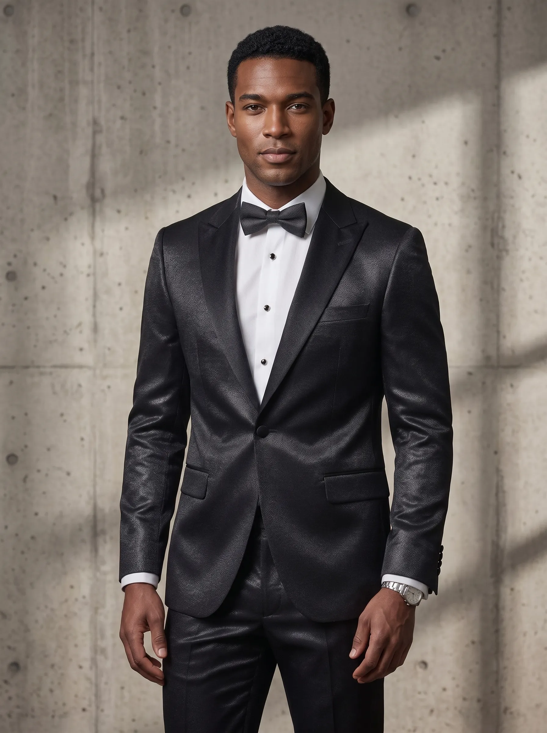 [Copy]Opulent White & Silver Baroque Jacquard Suit | Men's Double-Breasted Peak Lapel 2-Piece Formal Prom Tuxedo