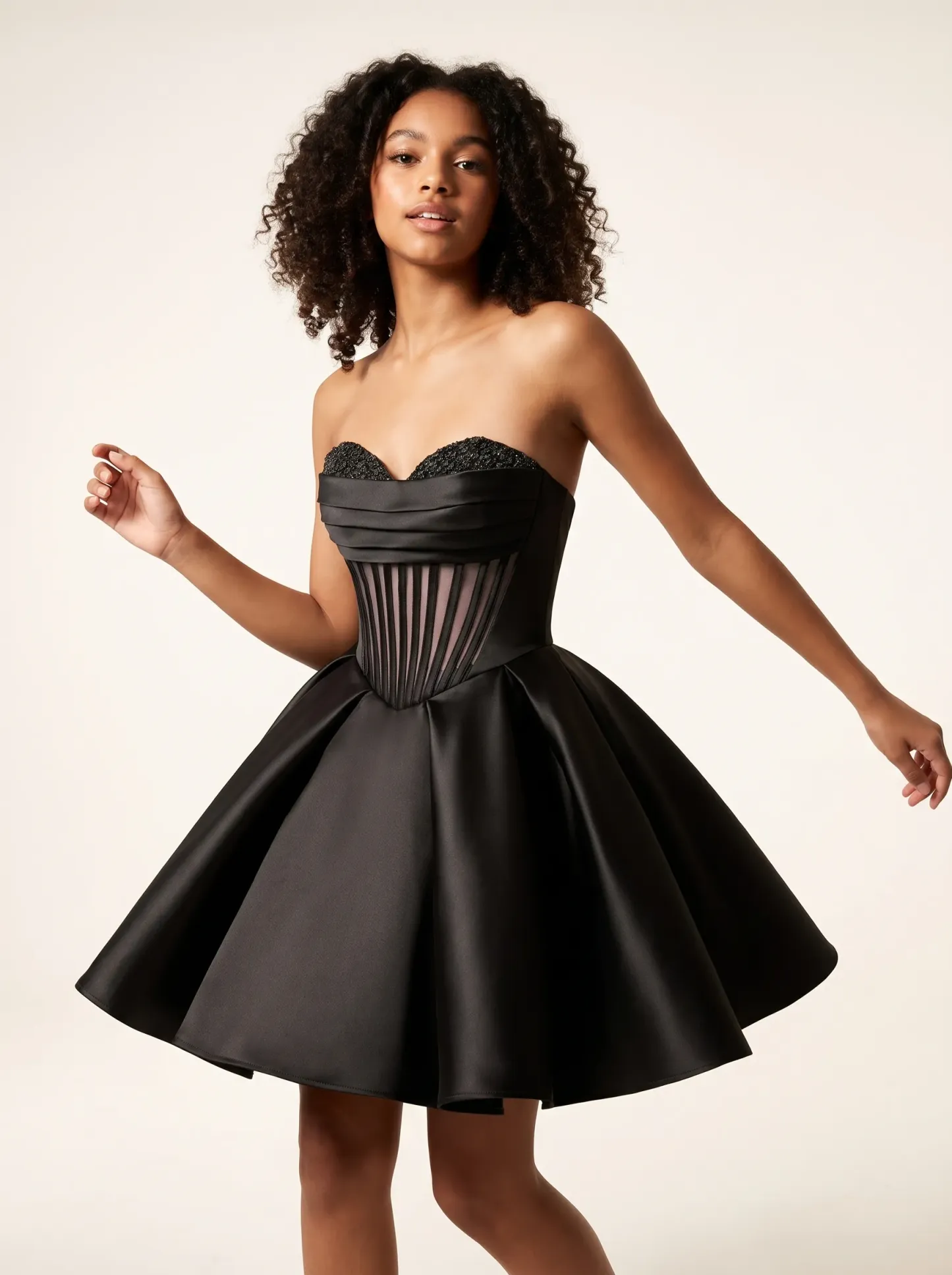 Cute Fuchsia A-Line Corset Short Homecoming Dress | Hot Pink Mini Ruffle Gown
