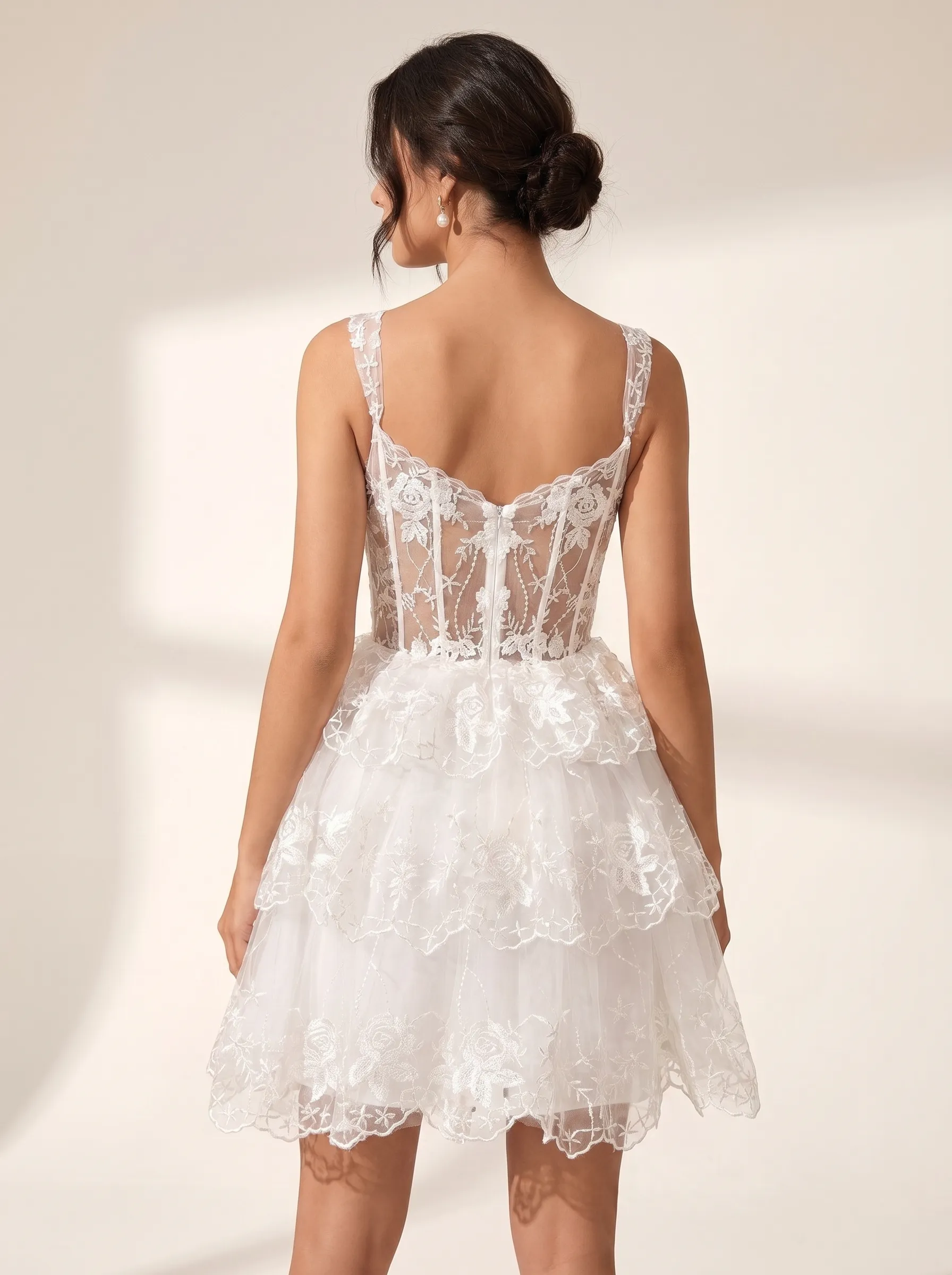 Cute A-Line Off-the-Shoulder Short Homecoming Dress | Mini Flare Party Gown