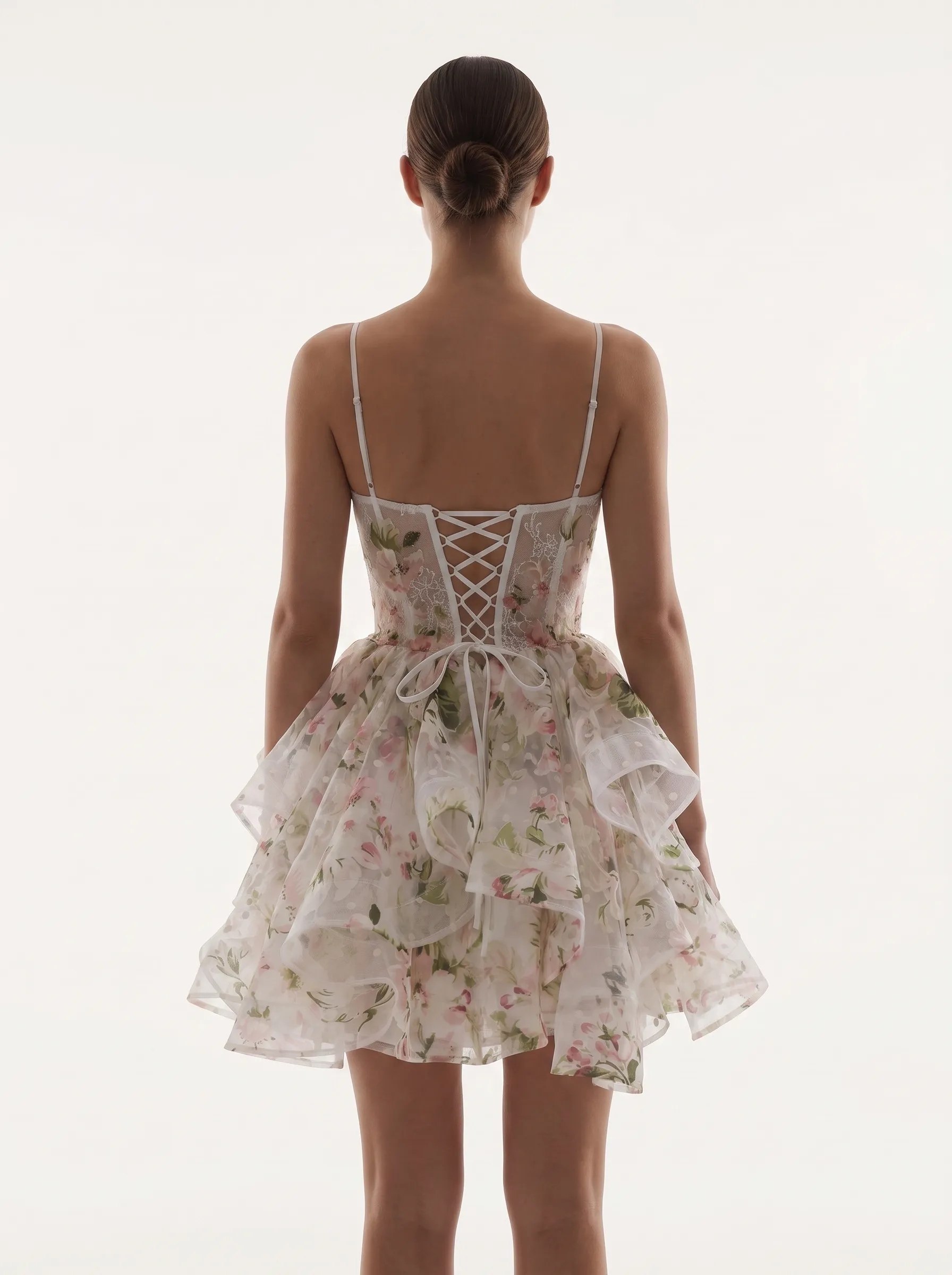 [Copy]Stunning Spaghetti Straps Emerald Green Dress | Homecoming Shimmer Tulle Corset Mini Gown