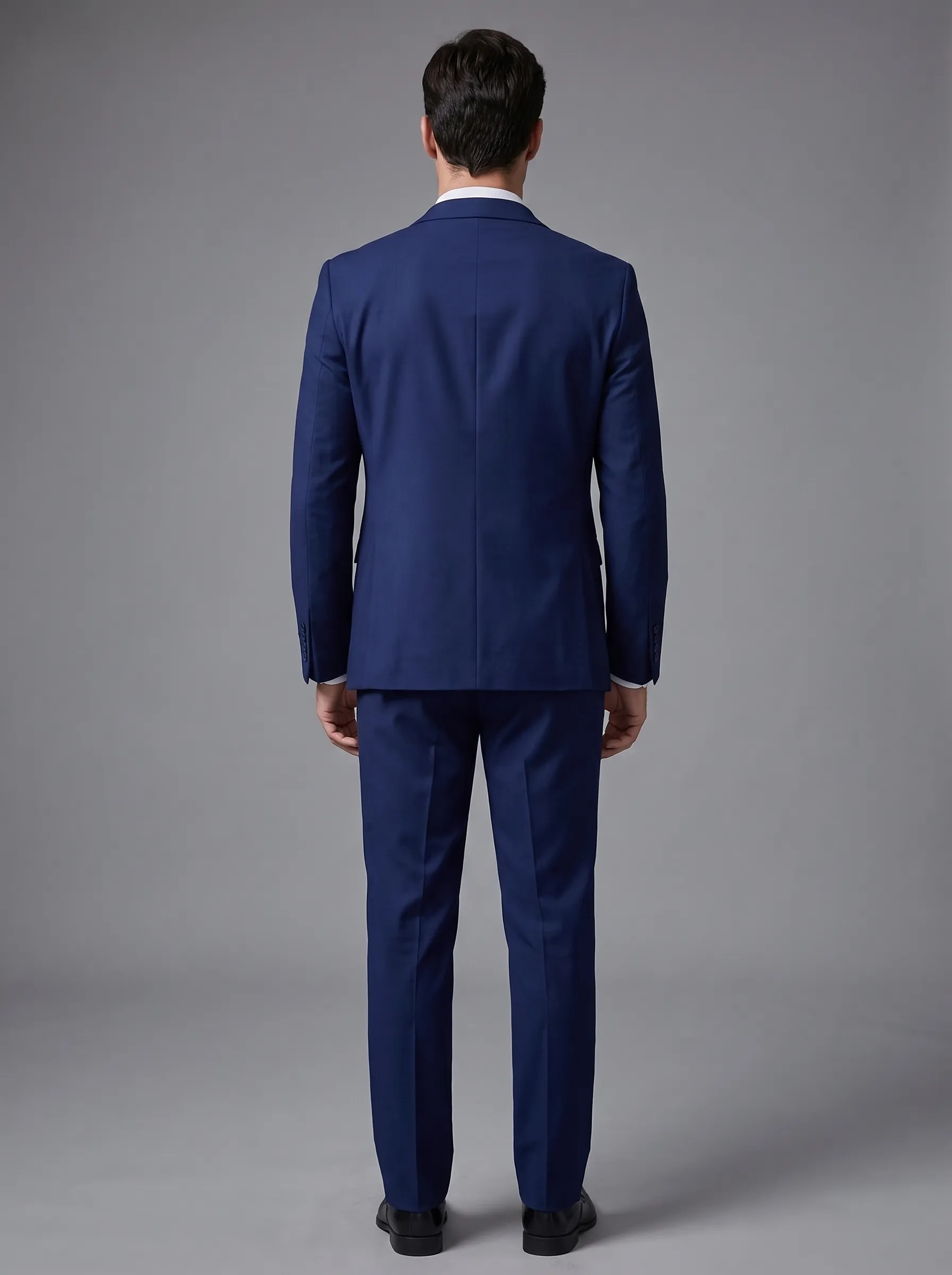 Men's Black 3-Piece Peak Lapel Tuxedo Suit | One-Button Slim Fit Prom Suit