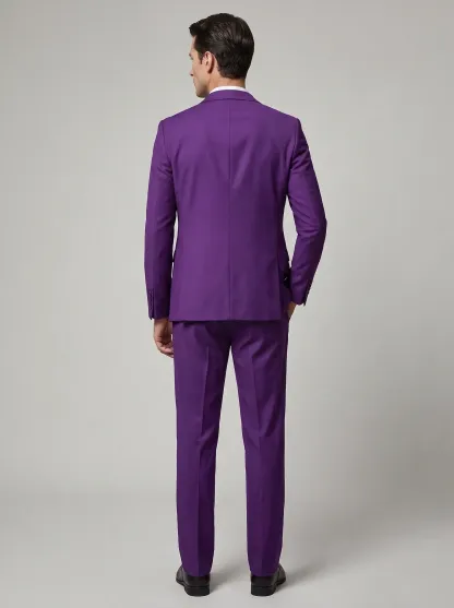 Men's Black 3-Piece Peak Lapel Tuxedo Suit | One-Button Slim Fit Prom Suit