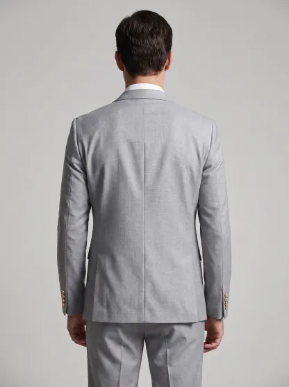 Men's Black 3-Piece Peak Lapel Tuxedo Suit | One-Button Slim Fit Prom Suit