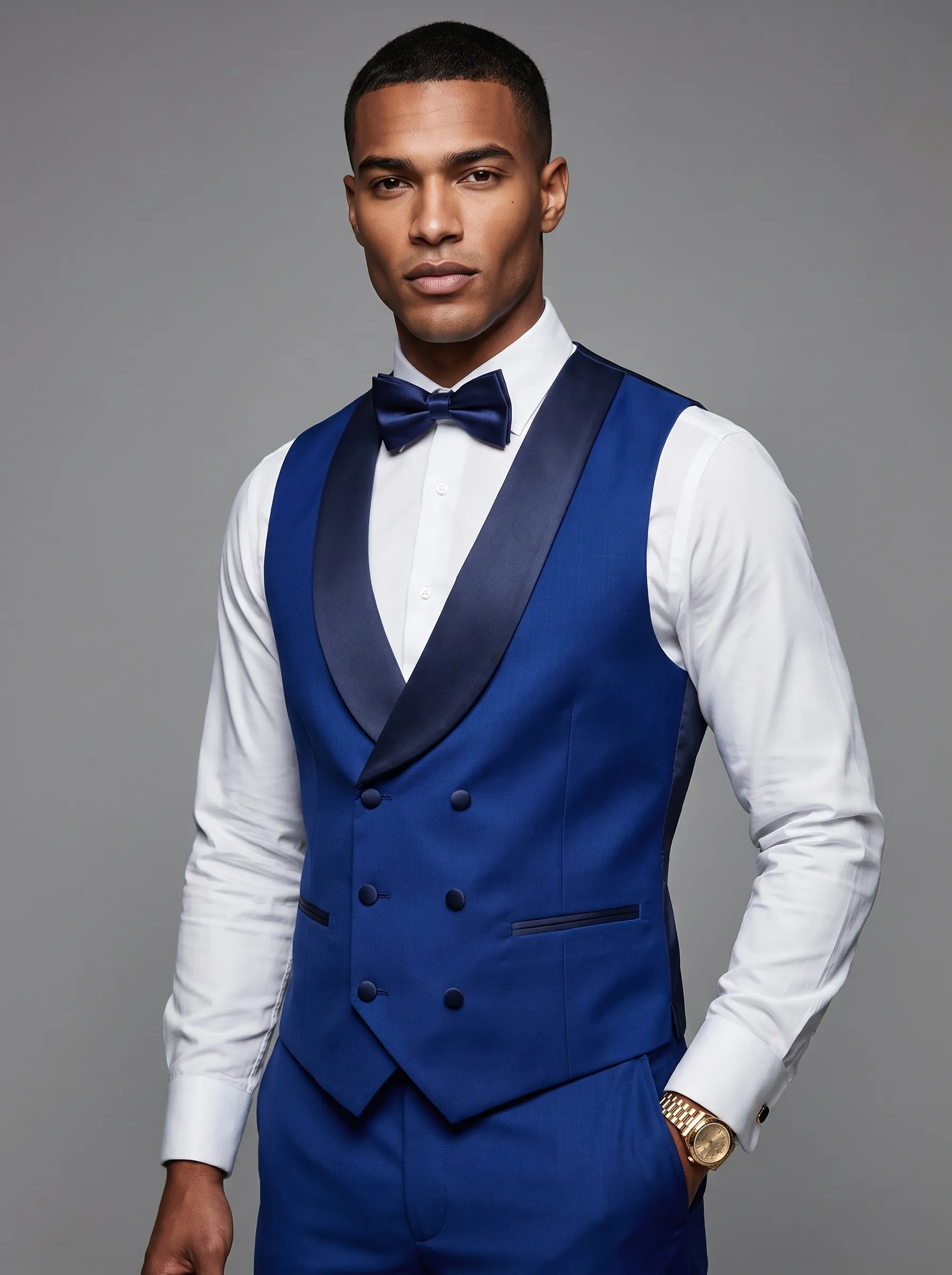 Royal Blue Slim Fit 3-Piece Peak Lapel Suit | Men's Prom & Wedding Tuxedo