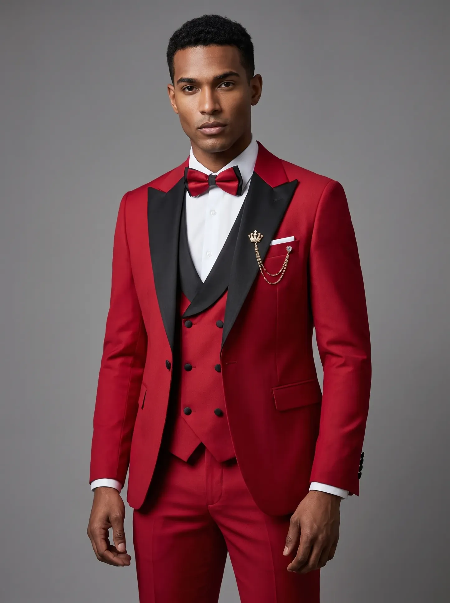 Royal Blue Slim Fit 3-Piece Peak Lapel Suit | Men's Prom & Wedding Tuxedo