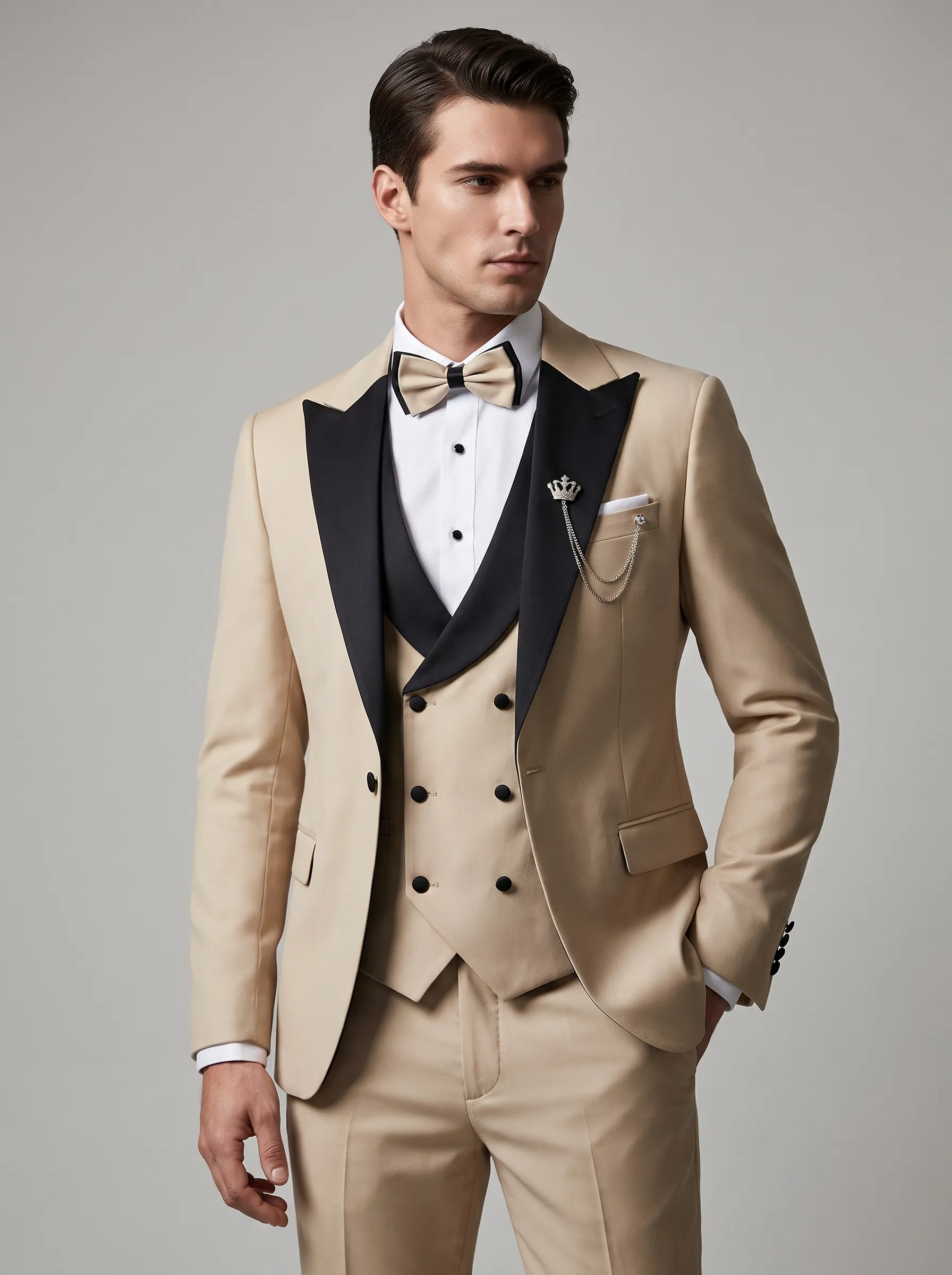Royal Blue Slim Fit 3-Piece Peak Lapel Suit | Men's Prom & Wedding Tuxedo