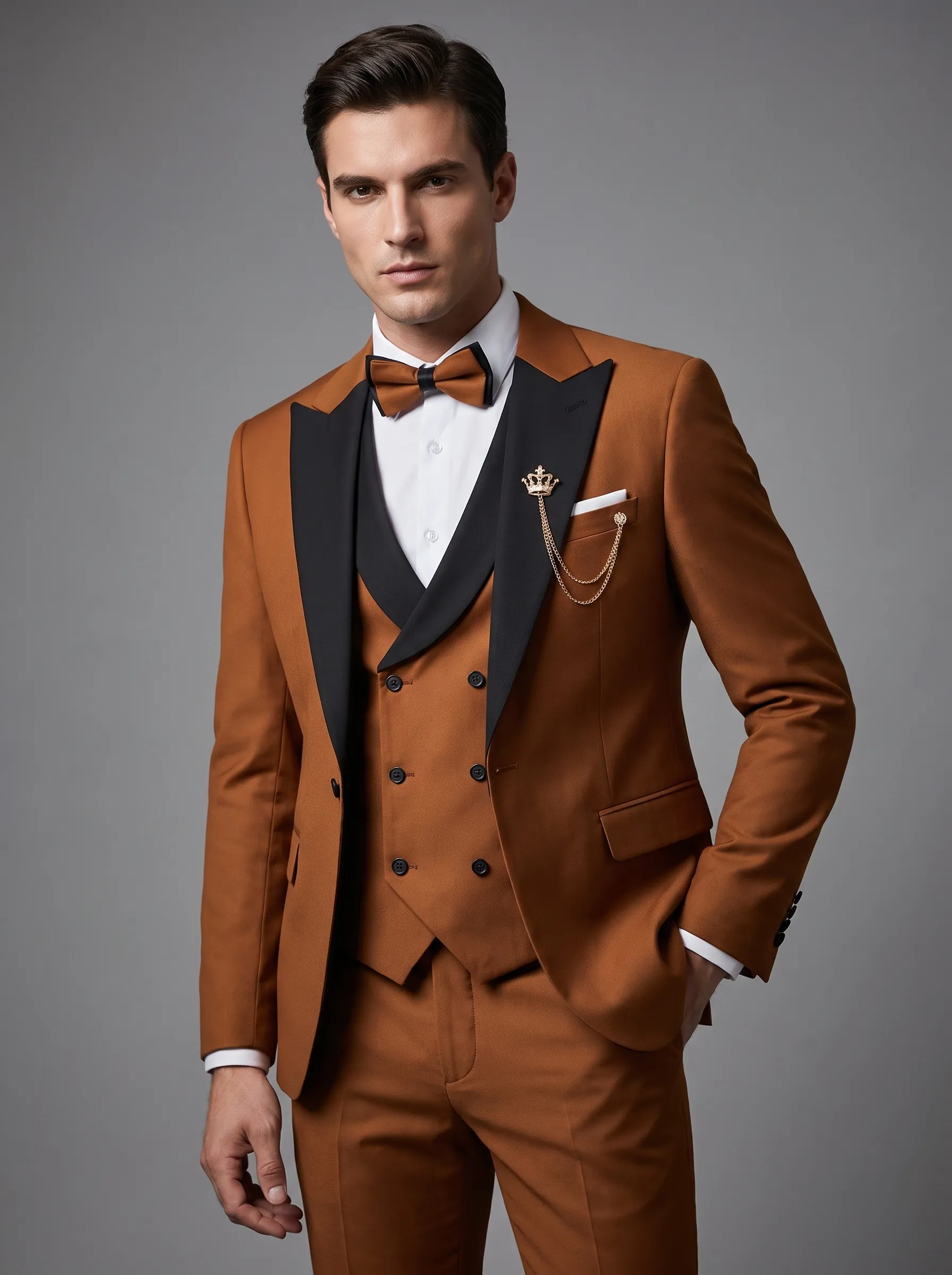 Royal Blue Slim Fit 3-Piece Peak Lapel Suit | Men's Prom & Wedding Tuxedo