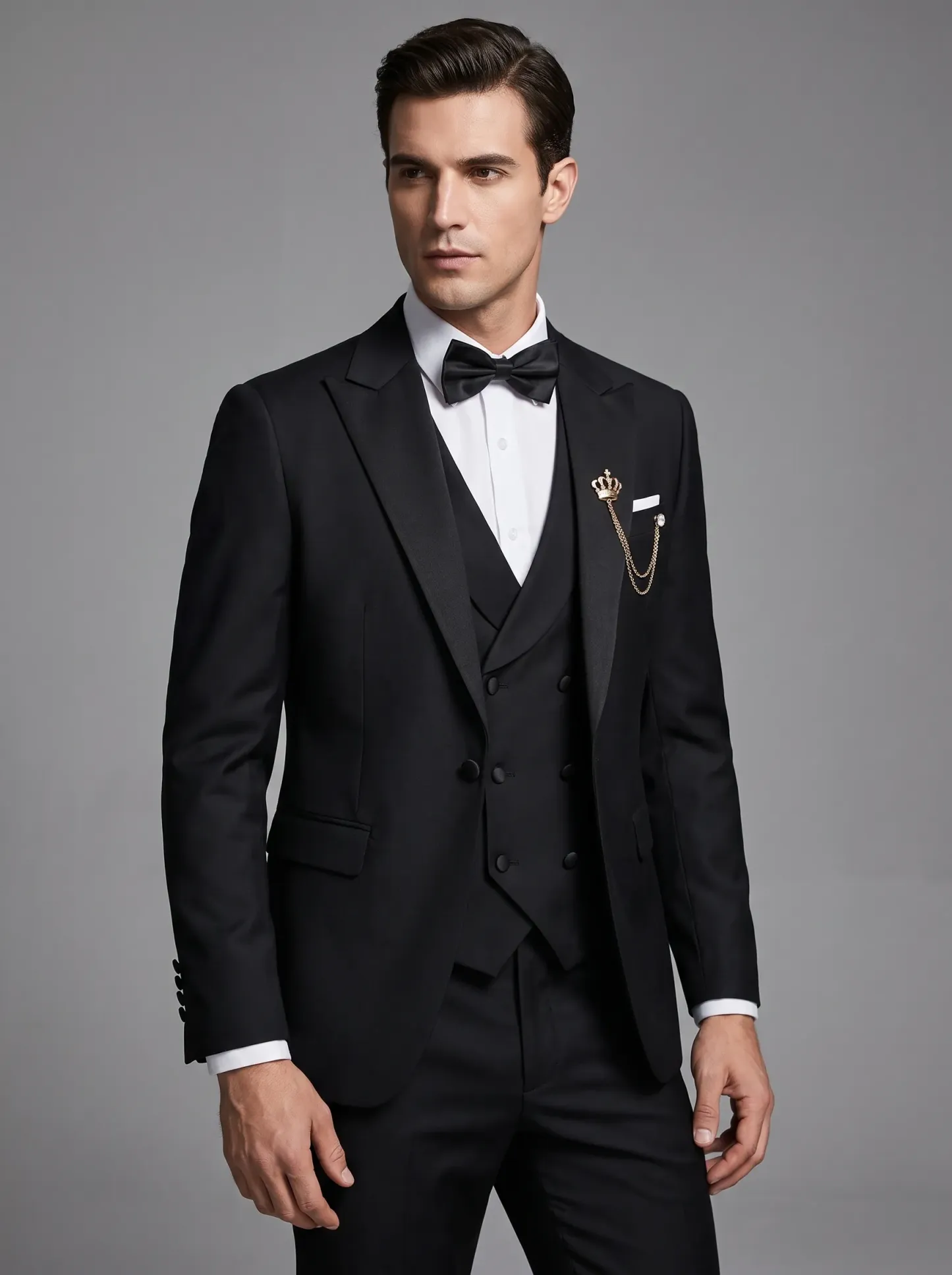 Royal Blue Slim Fit 3-Piece Peak Lapel Suit | Men's Prom & Wedding Tuxedo