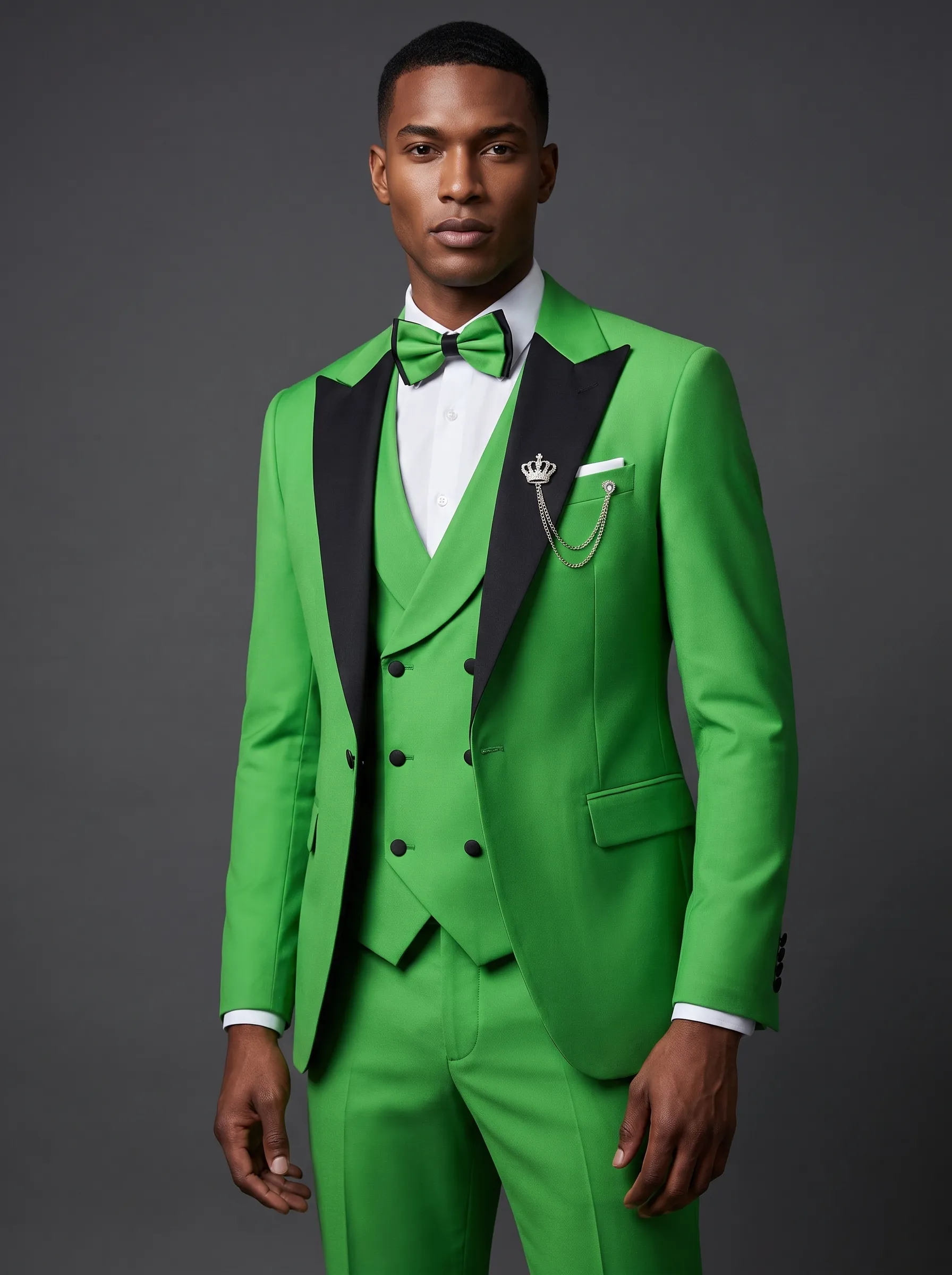 Royal Blue Slim Fit 3-Piece Peak Lapel Suit | Men's Prom & Wedding Tuxedo