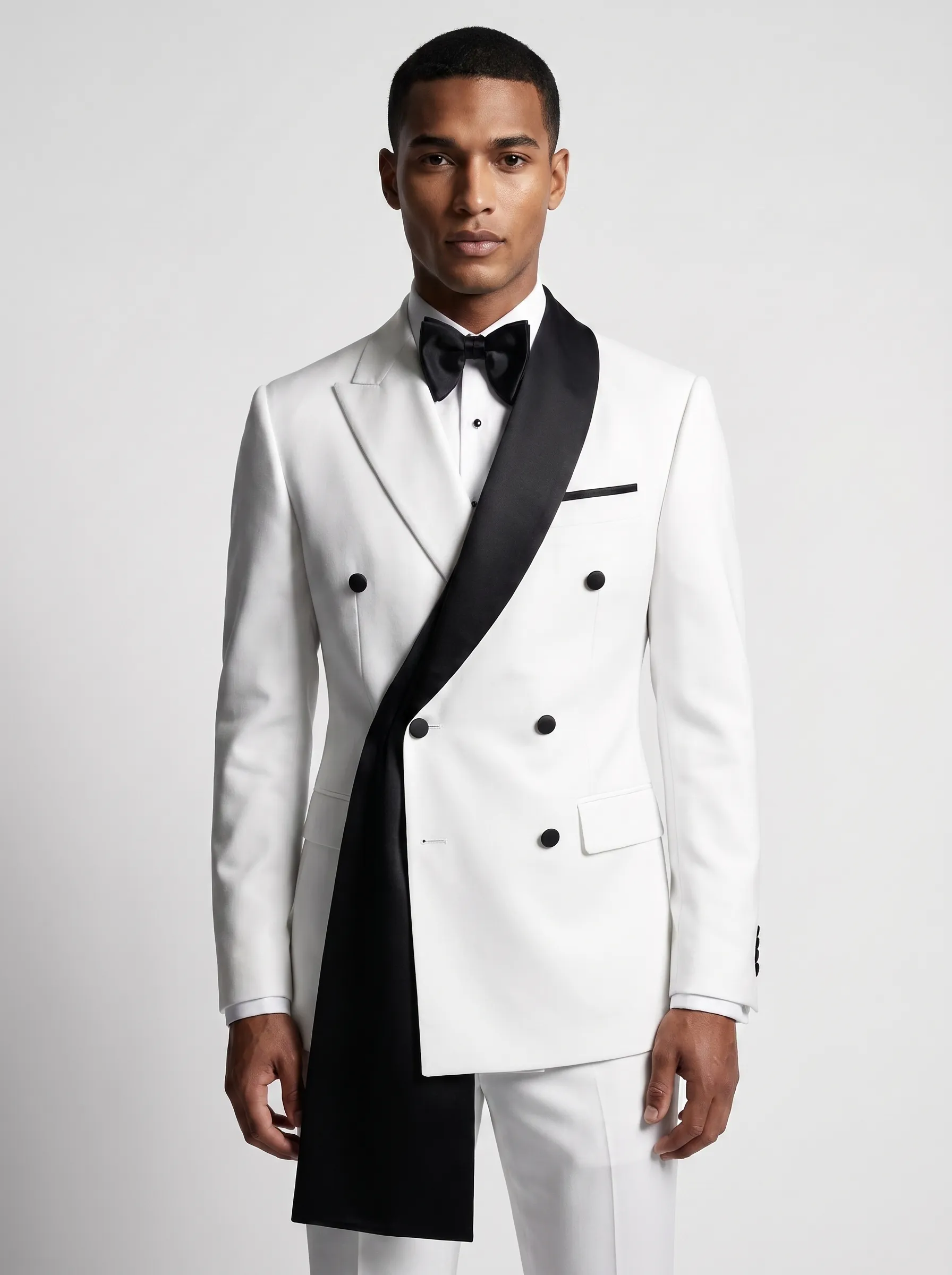 Men's Black 2-Piece Notch Lapel Prom Suit | Classic One-Button Formal Suit