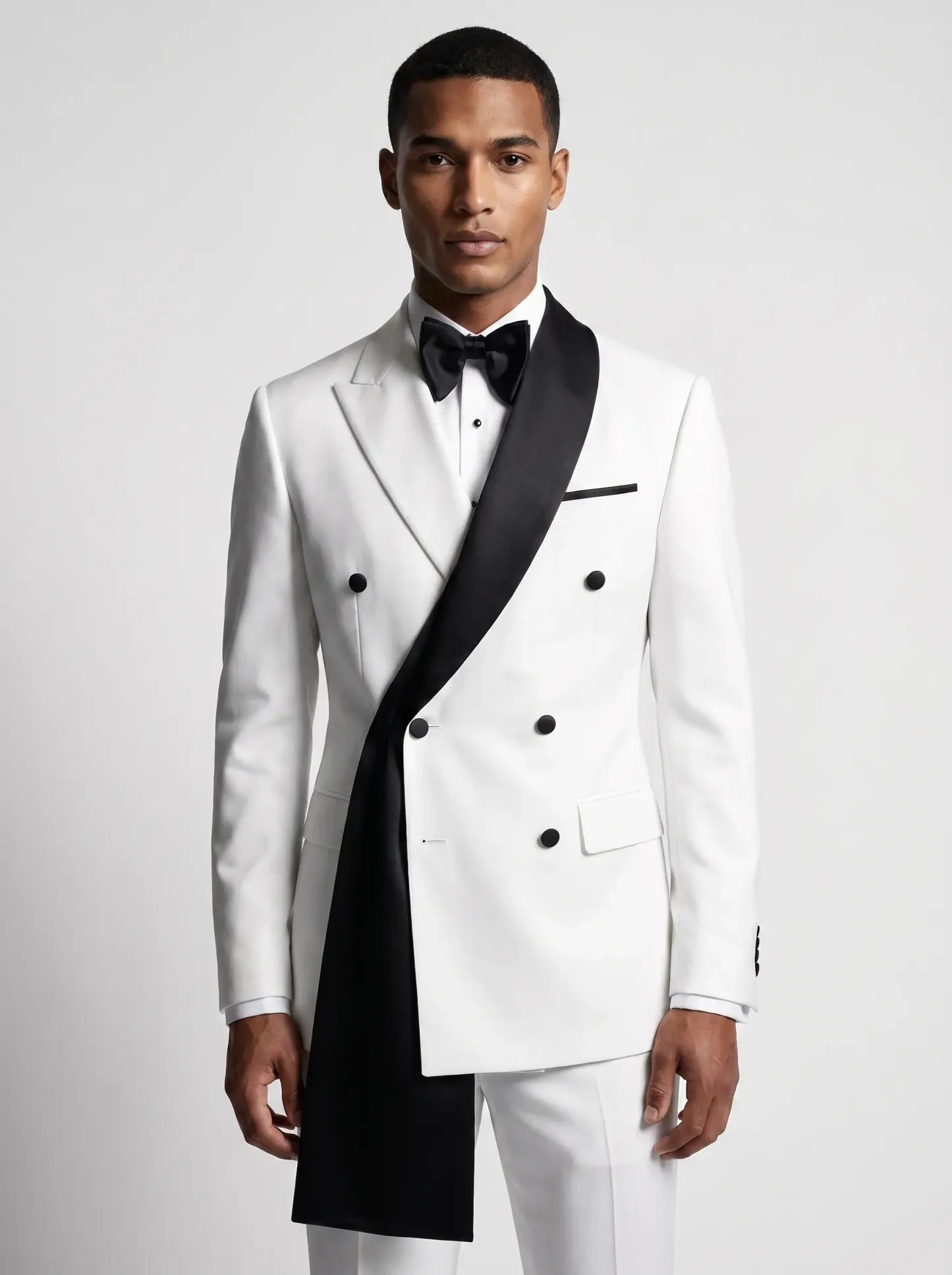 Men's Black 2-Piece Notch Lapel Prom Suit | Classic One-Button Formal Suit
