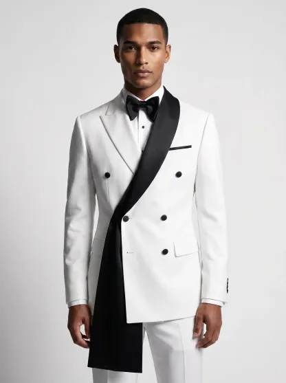 Men's Black 2-Piece Notch Lapel Prom Suit | Classic One-Button Formal Suit