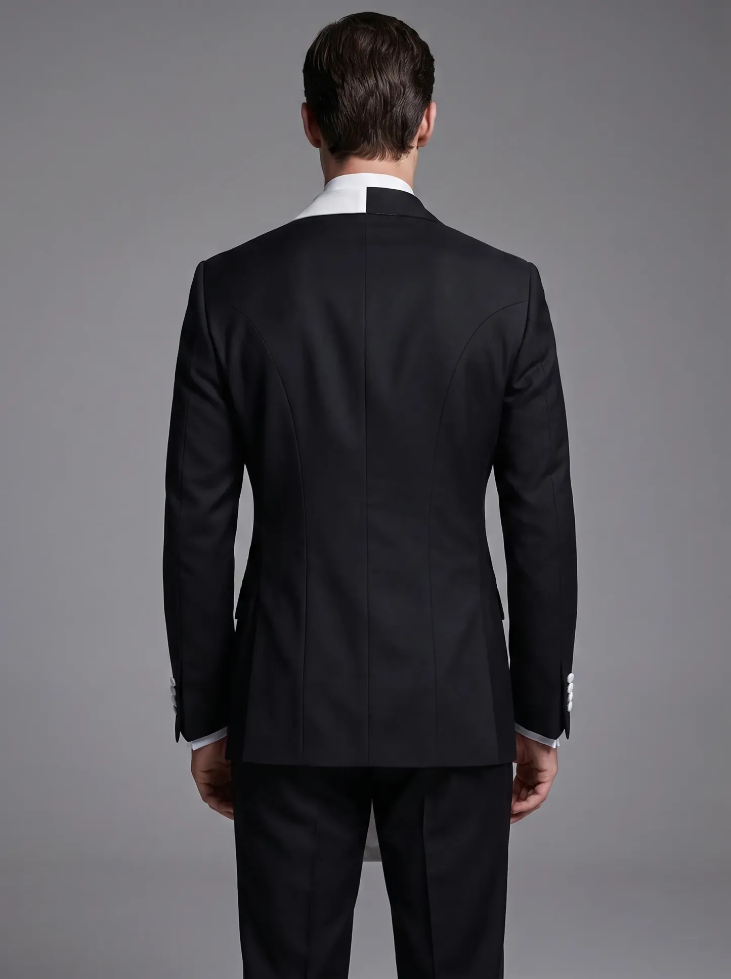 Men's Black 2-Piece Notch Lapel Prom Suit | Classic One-Button Formal Suit