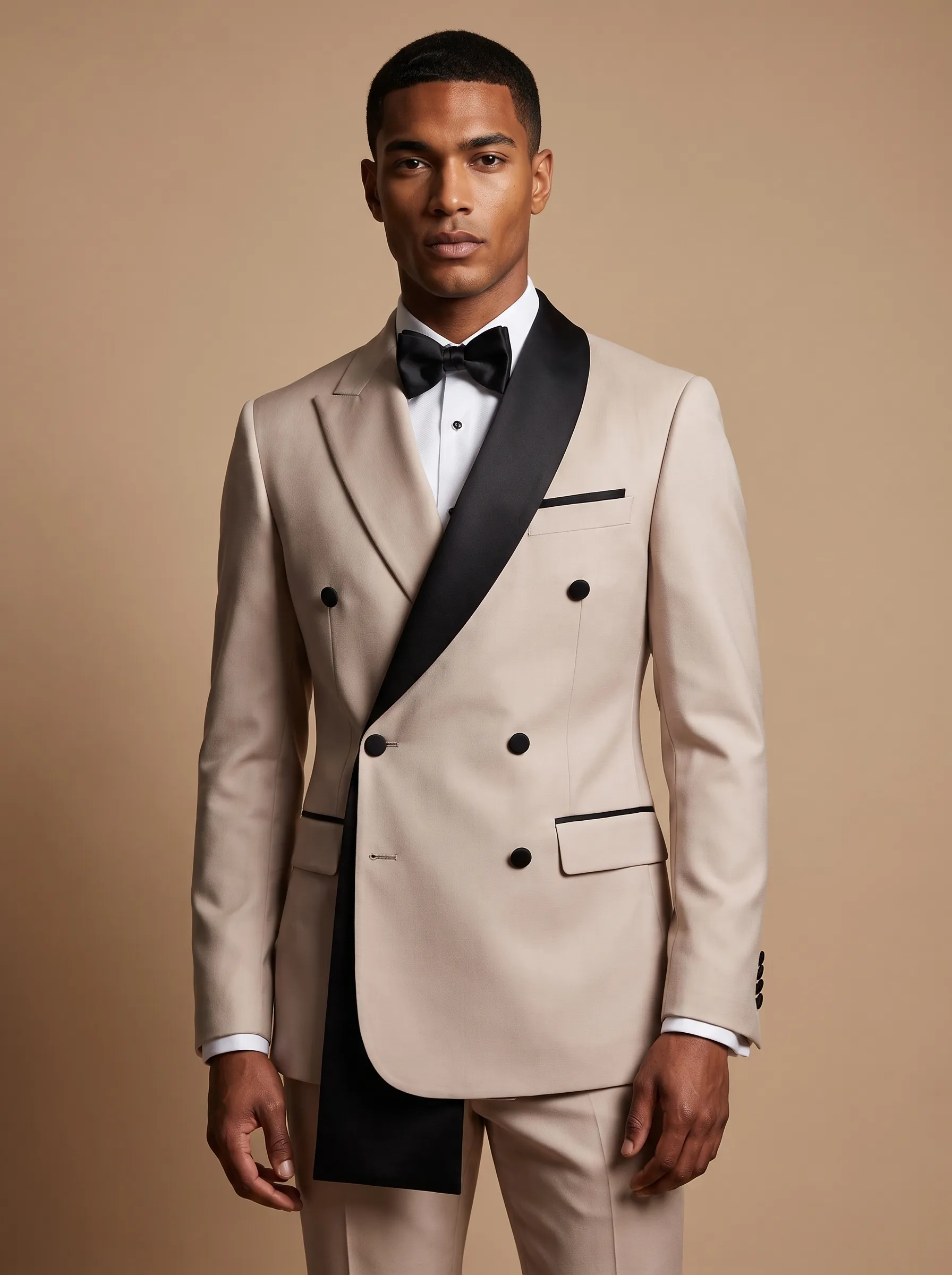 Men's Black 2-Piece Notch Lapel Prom Suit | Classic One-Button Formal Suit
