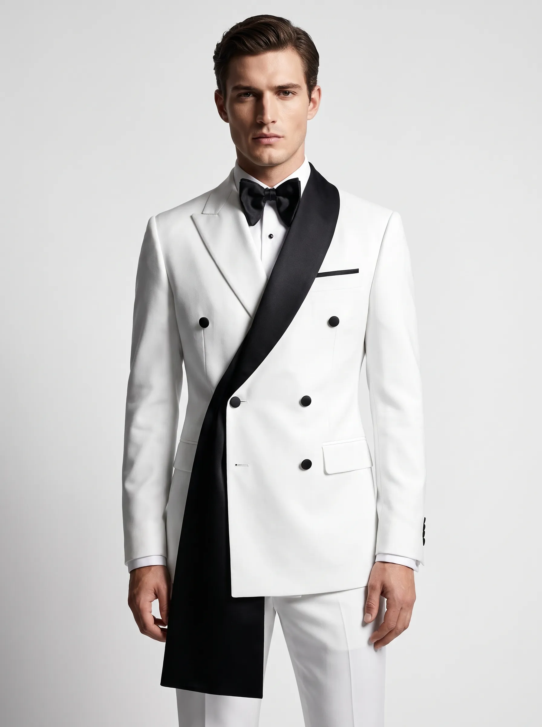Men's Black 2-Piece Notch Lapel Prom Suit | Classic One-Button Formal Suit