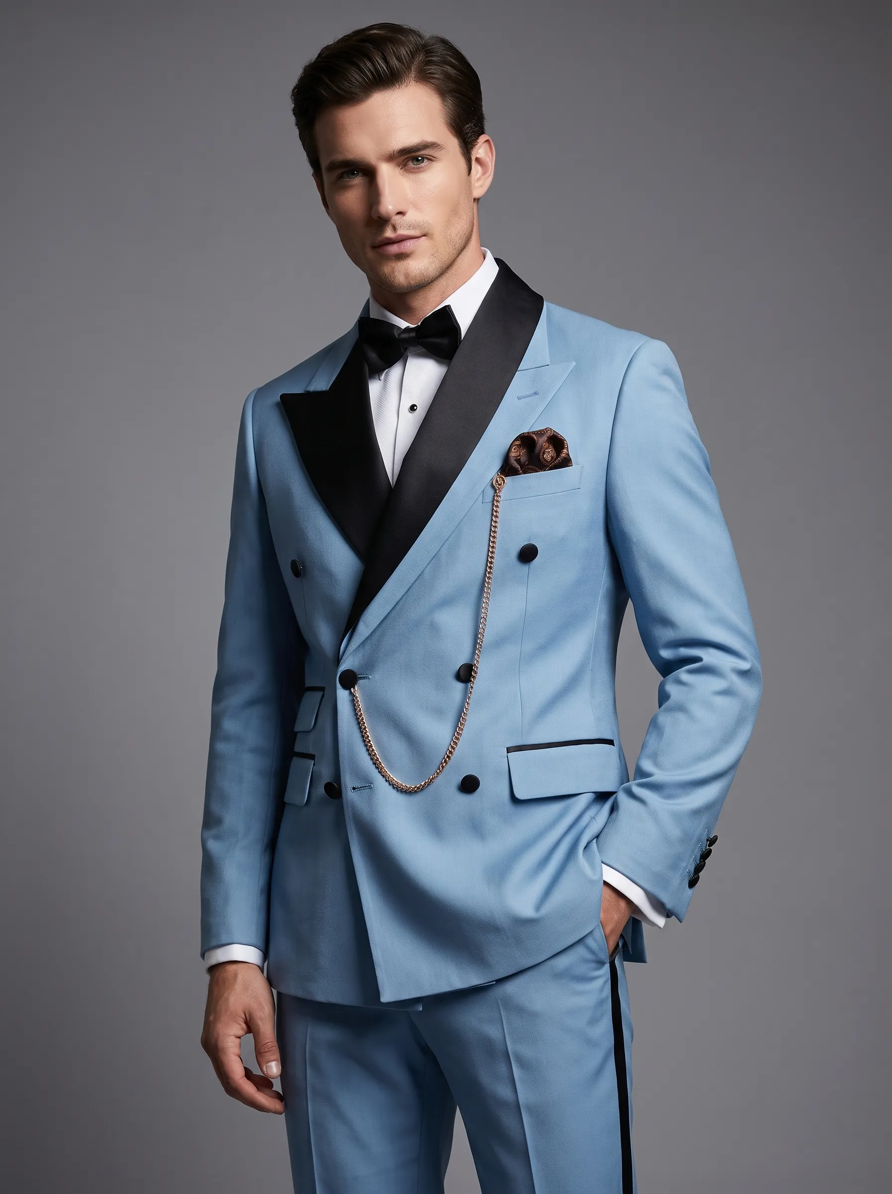 Slim Fit 2-Piece Khaki Peak Lapel Men's Suit | Modern Prom & Summer Formal Suit
