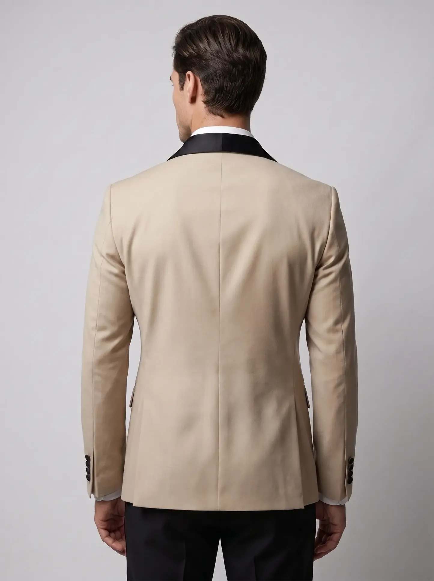 Slim Fit 2-Piece Khaki Peak Lapel Men's Suit | Modern Prom & Summer Formal Suit