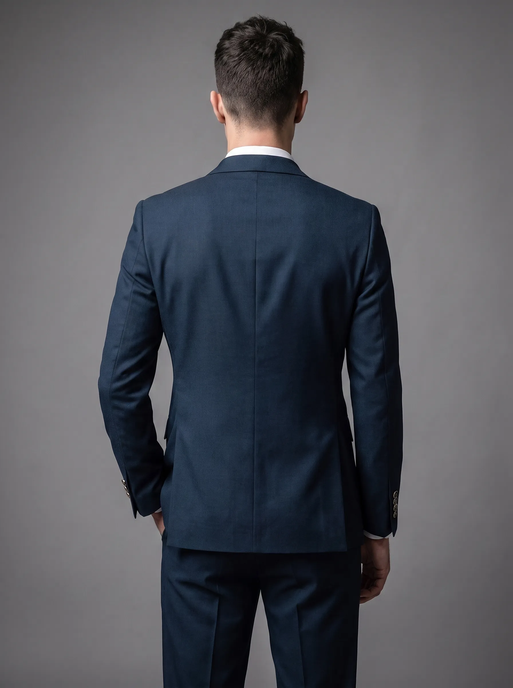 Men's Black Double-Breasted 2-Piece Suit | Peaked Lapel Prom Tuxedo