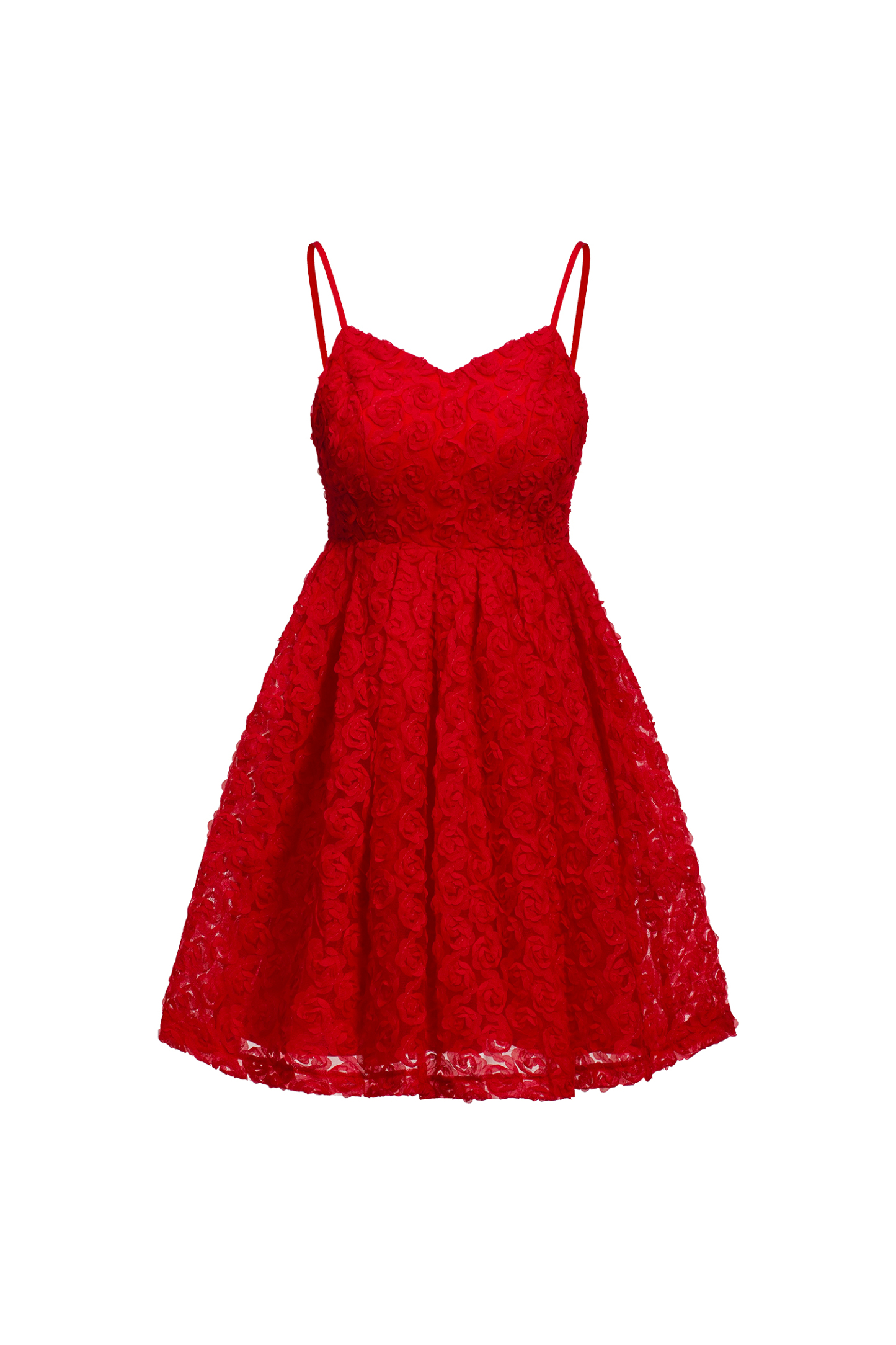 Ikira Flower V Neck Flared Dress