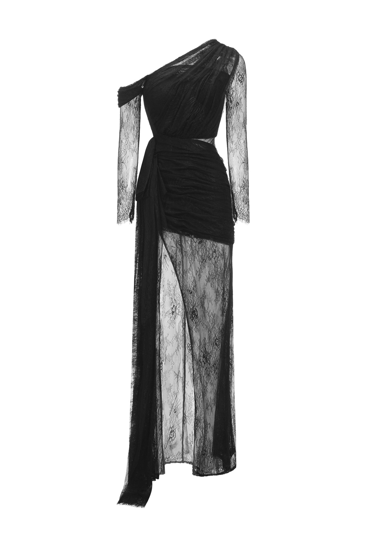 Hunter One Shoulder Slit Maxi Dress