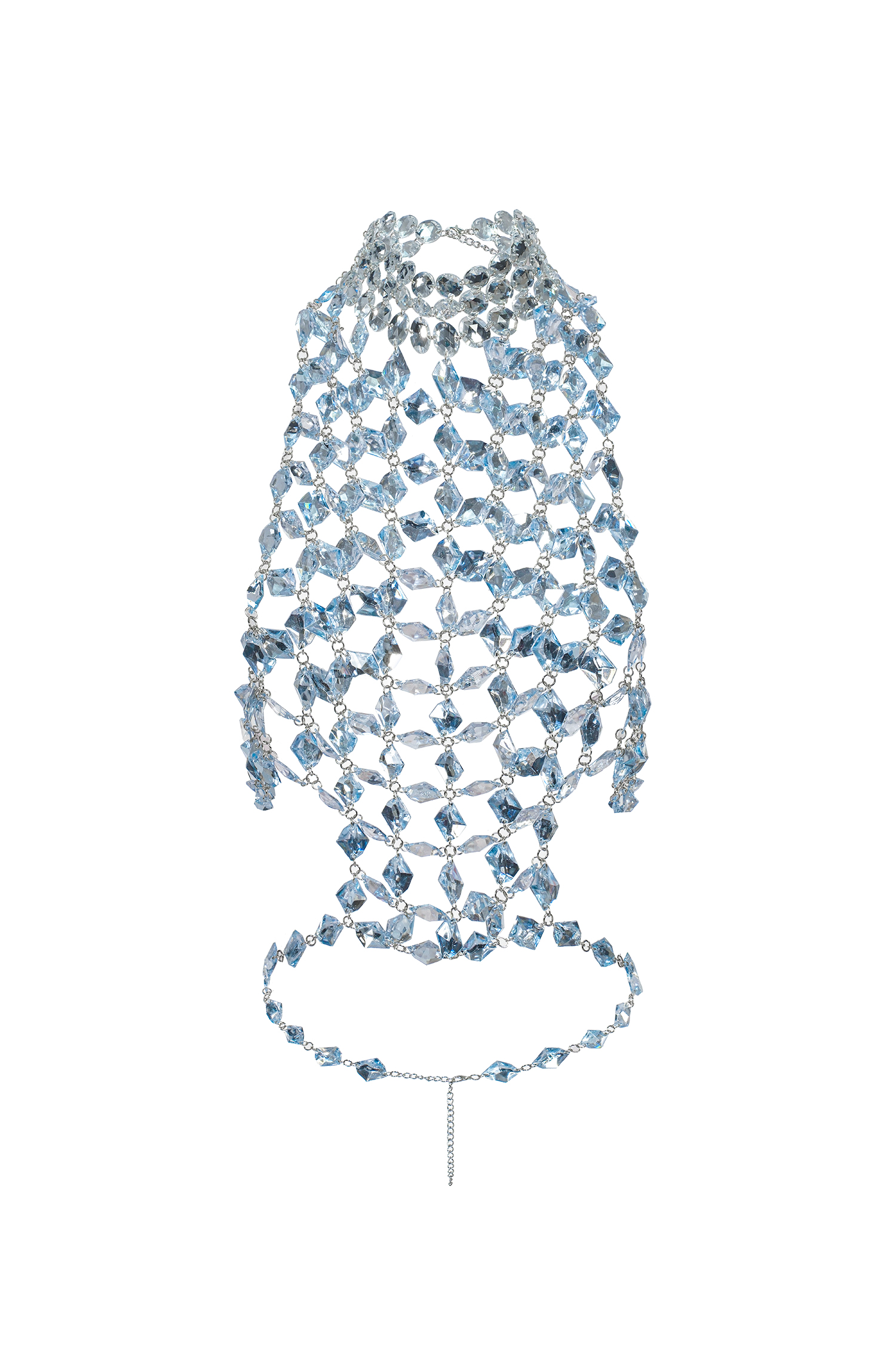 Jacova Halter Sleeveless Diamante Top