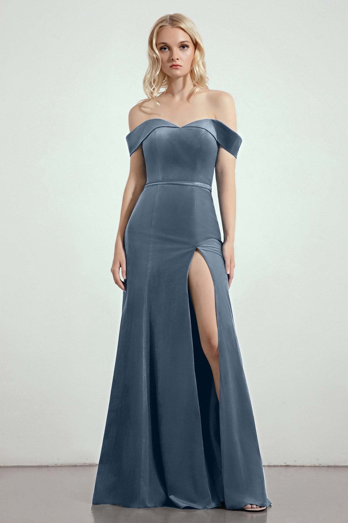 Trumpet-Mermaid Sweep-Brush Train Bridesmaid Dress Formal Dresses CB0271
