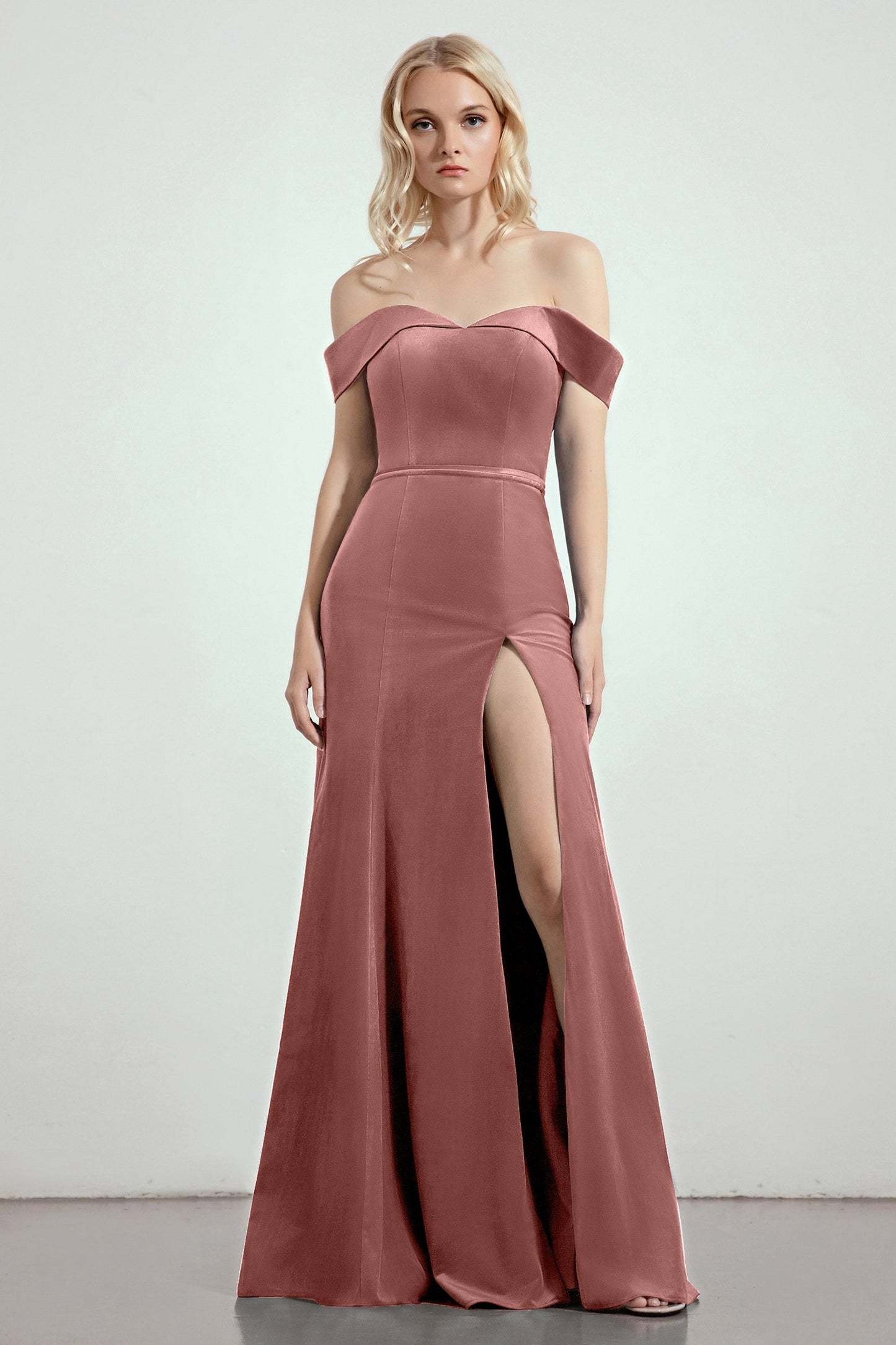 Trumpet-Mermaid Sweep-Brush Train Bridesmaid Dress Formal Dresses CB0271