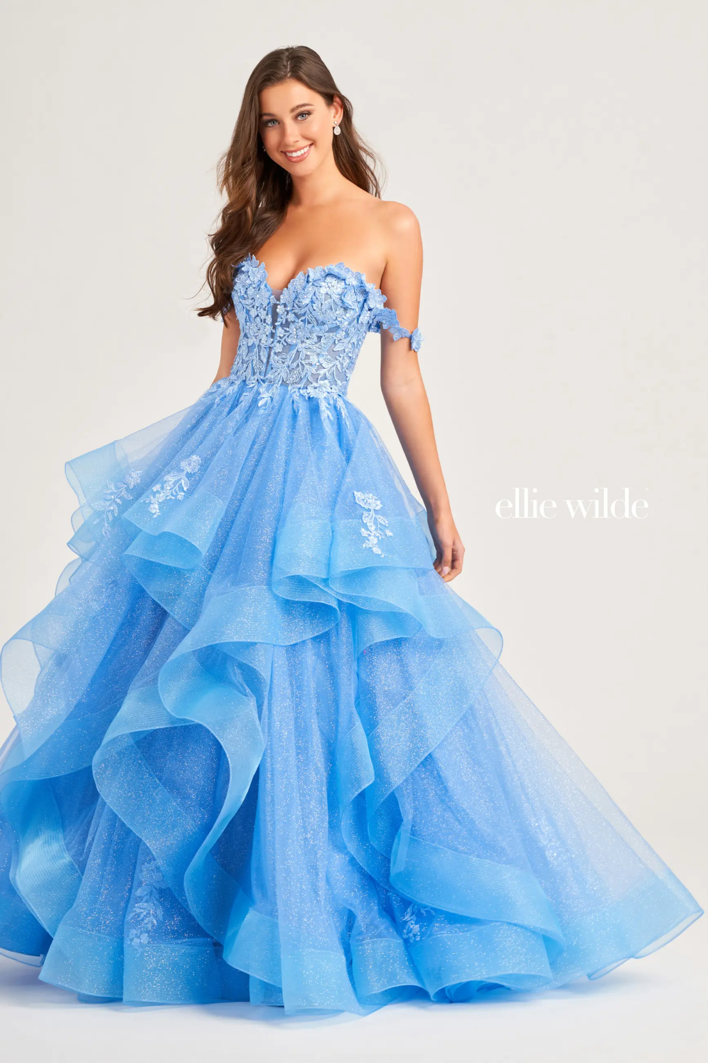 Ball Gown Sweetheart Detachable Off Shoulder  Lace Appliques Prom Dress ﻿#EW35084