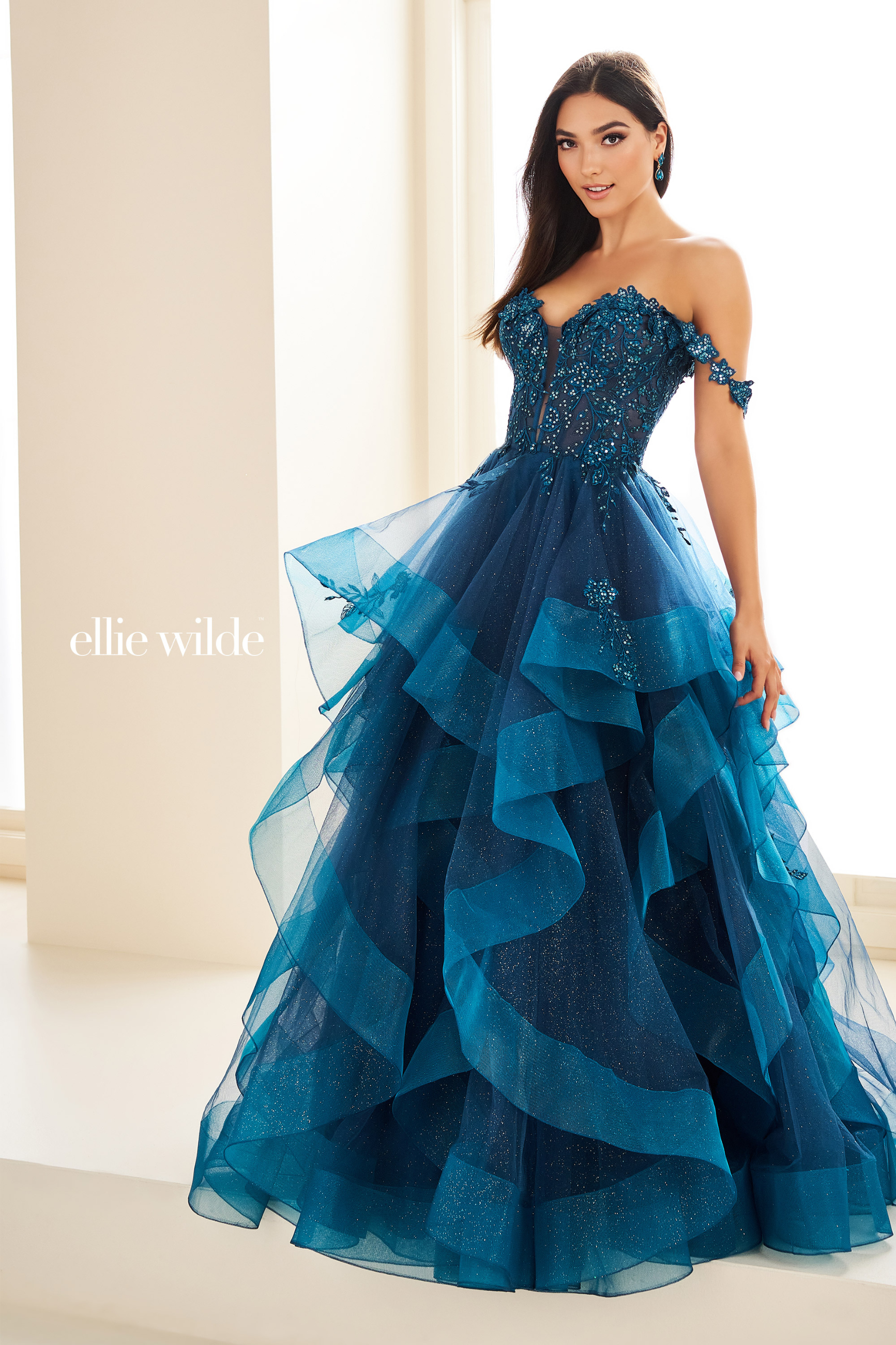 Ball Gown Sweetheart Detachable Off Shoulder  Lace Appliques Prom Dress ﻿#EW35084
