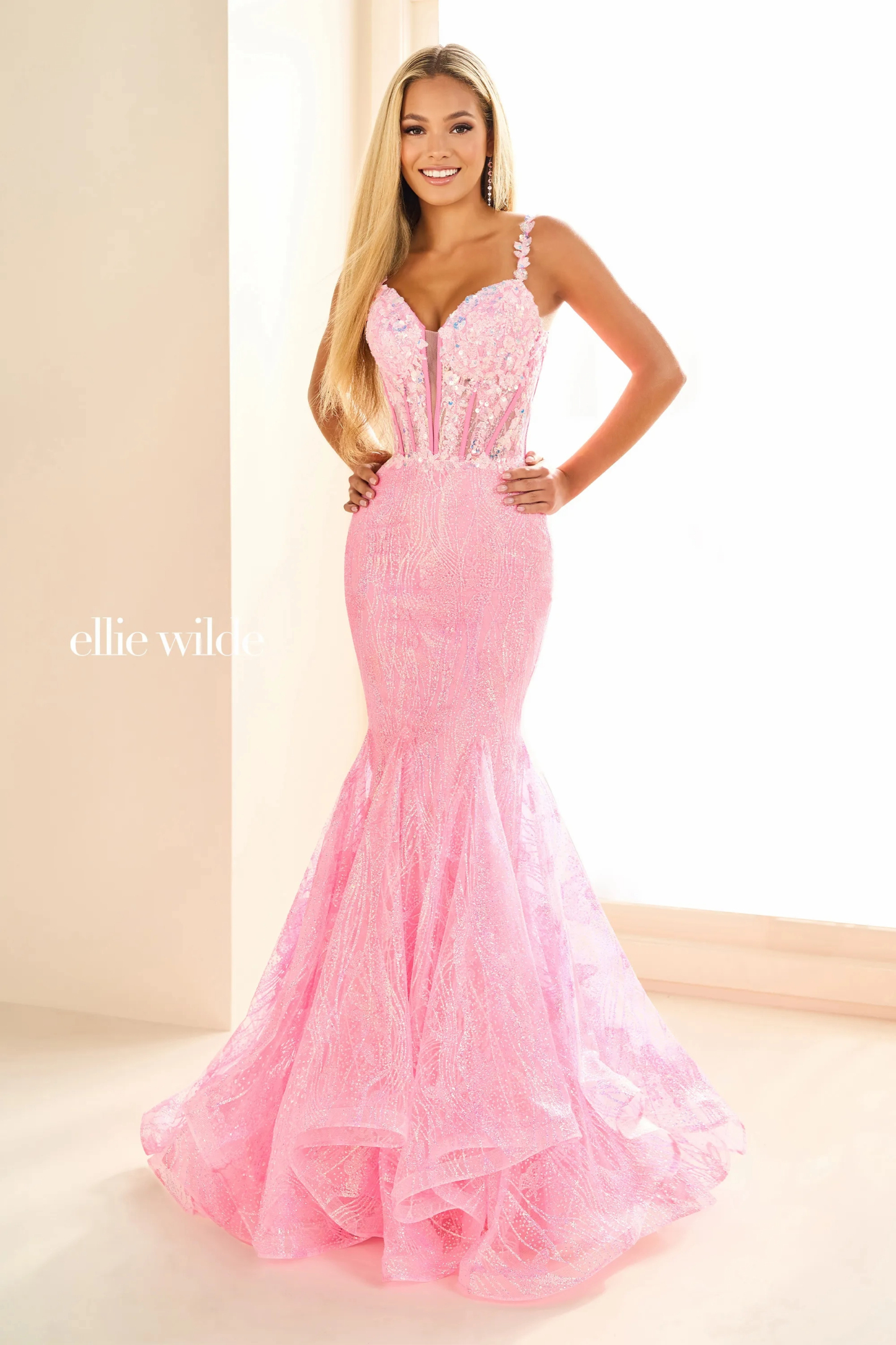 Mermaid Sweetheart Straps Lace Appliques Corset Bodice Prom Dress