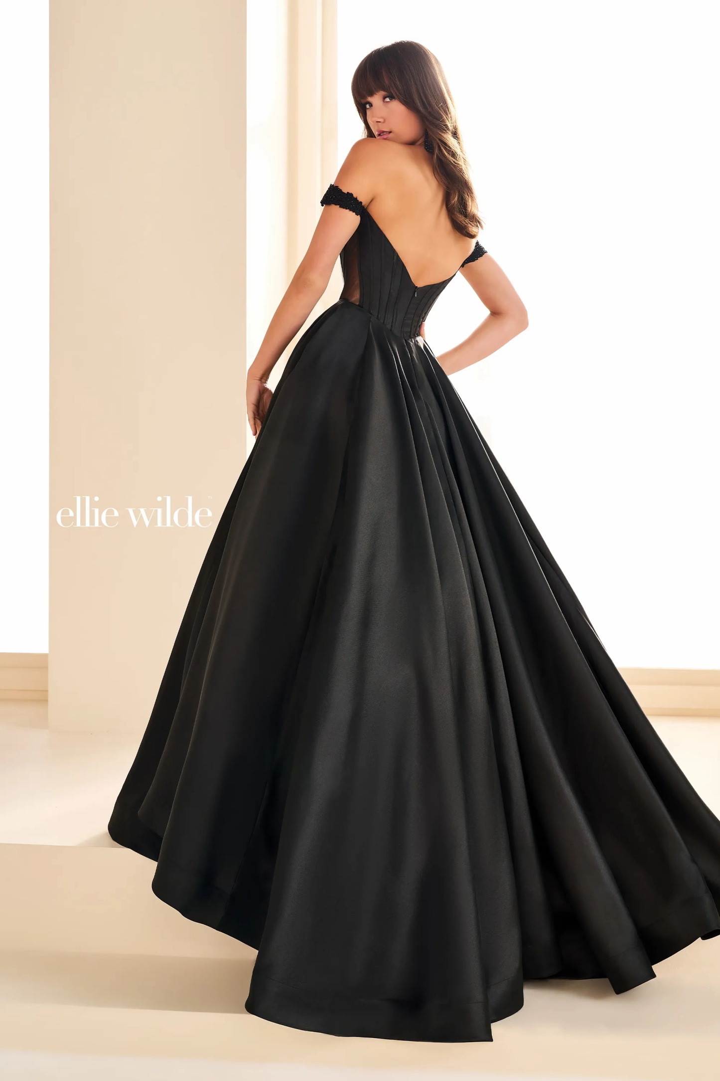 Ball Gown Sweetheart Off-The-Shoulder Prom Dress With Pockets #Ellie Wilde 36100