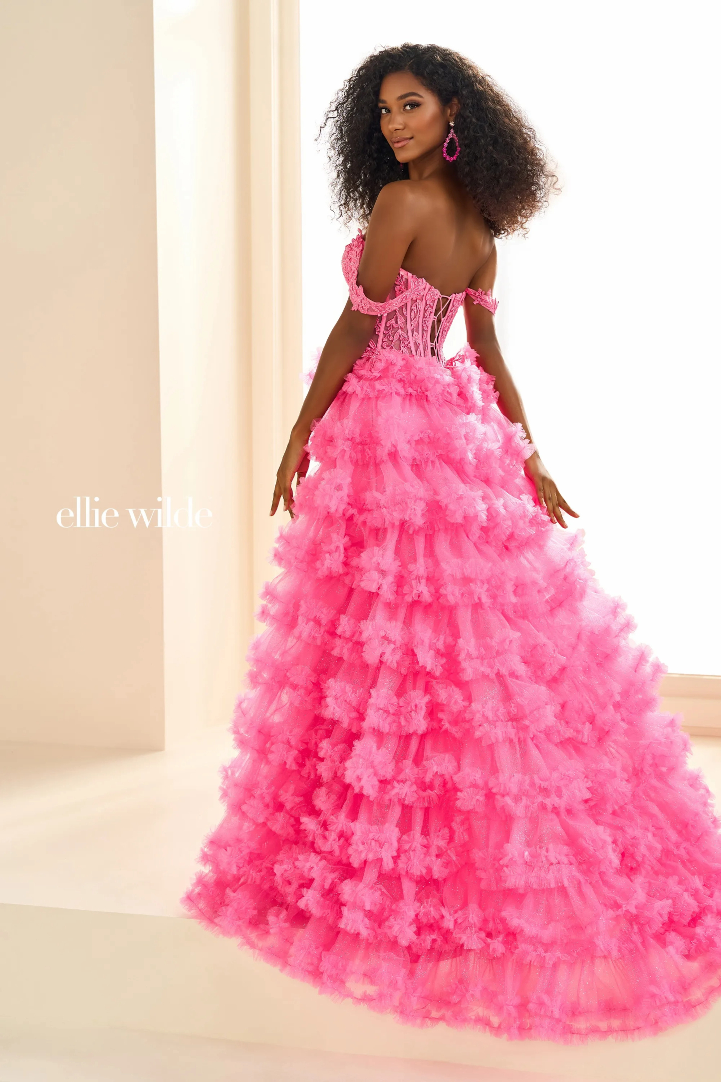 Ball Gown Off-The-Shoulder Sweetheart Lace Appliques Slit Prom Dress #Ellie Wilde 36201