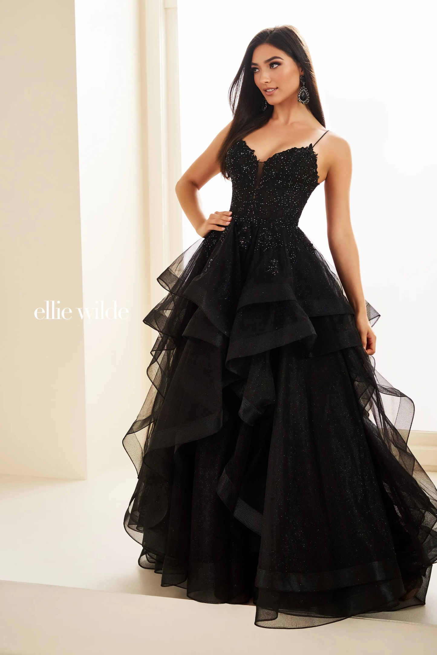 Ball Gown Sweetheart Lace Appliques Lace-Up Back Prom Dress #Ellie Wilde 36203