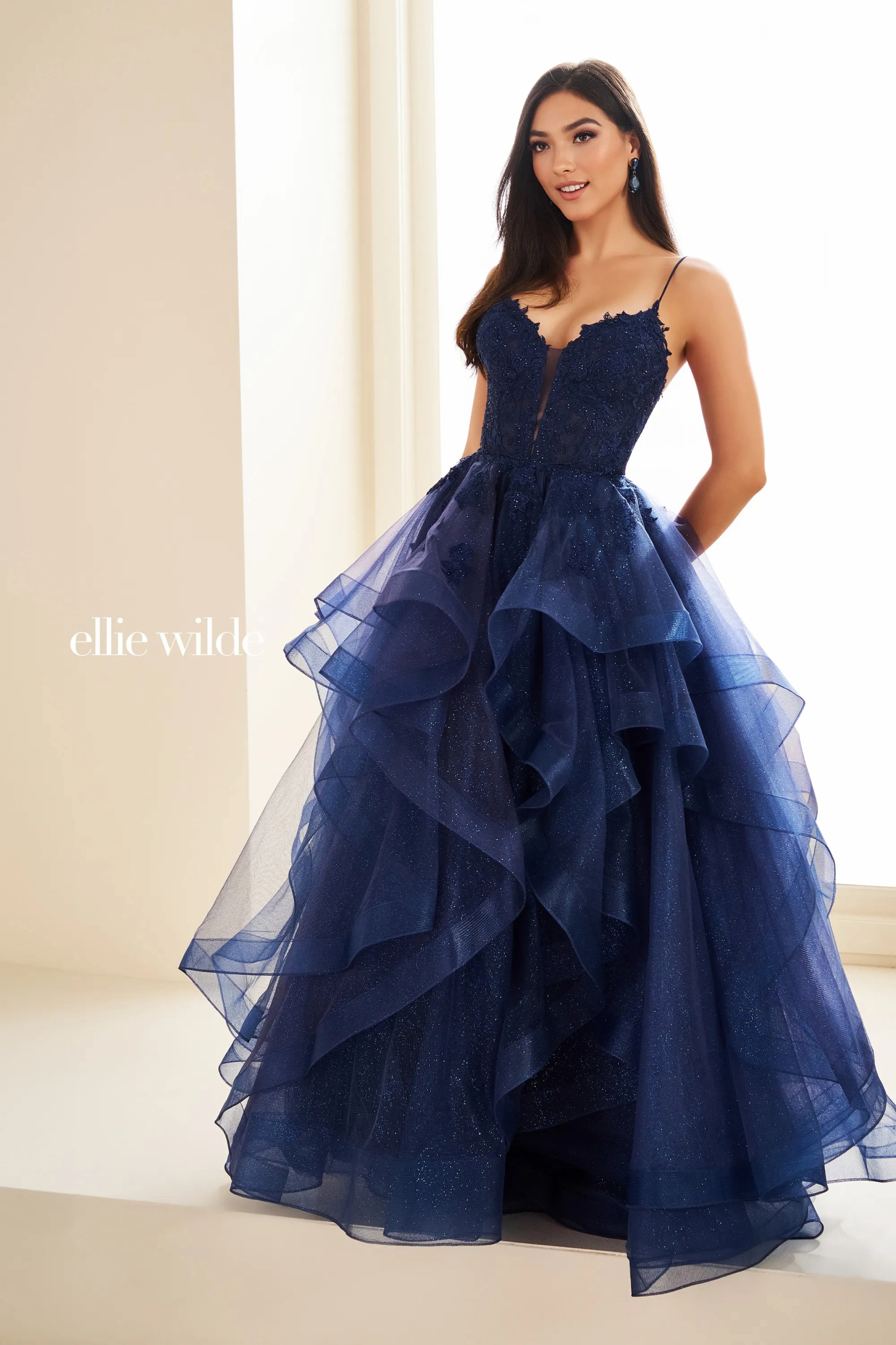 Ball Gown Sweetheart Lace Appliques Lace-Up Back Prom Dress #Ellie Wilde 36203