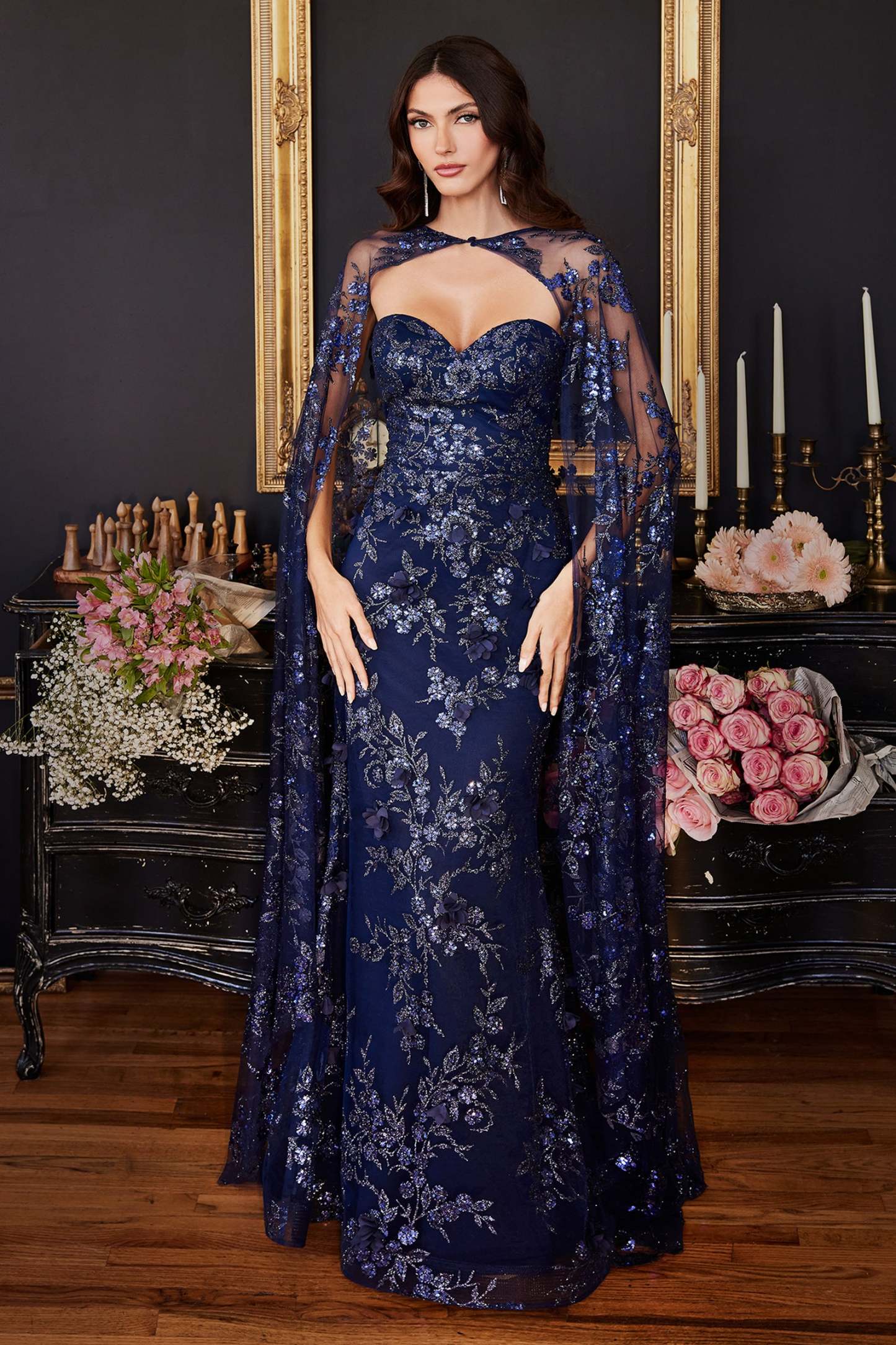Stunning Mermaid Sweetheart Strapless Fitted Gown #J834