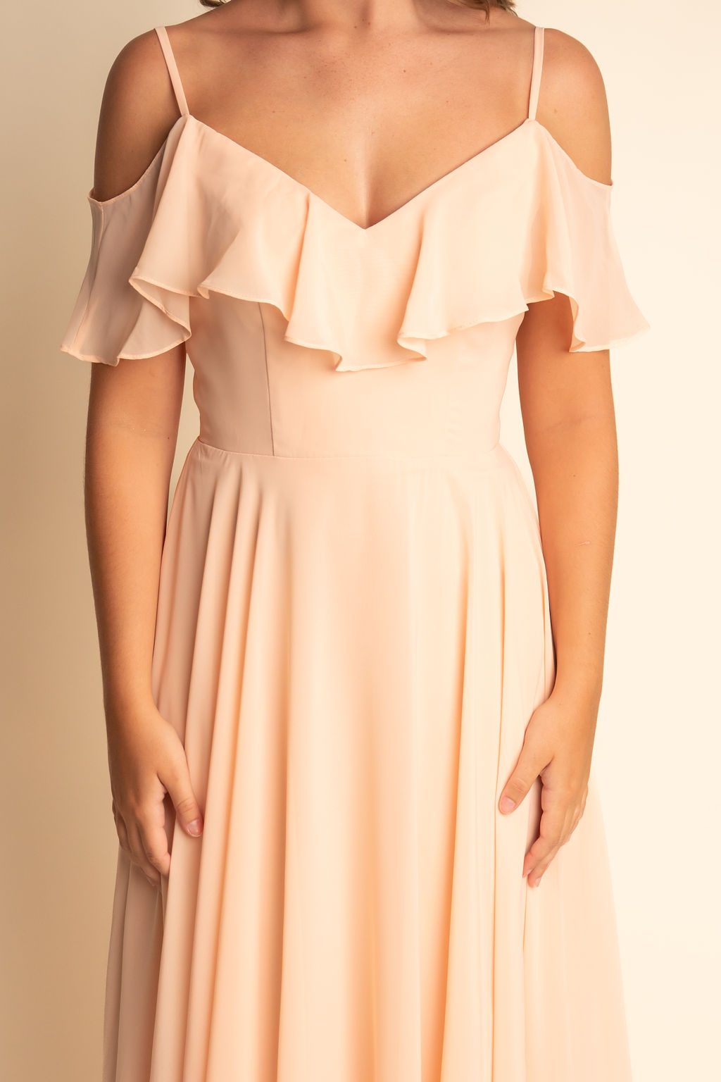 Modern A-Line Spaghetti Straps Butterfly Sleeve Bridesmaid Dress #RJBM048