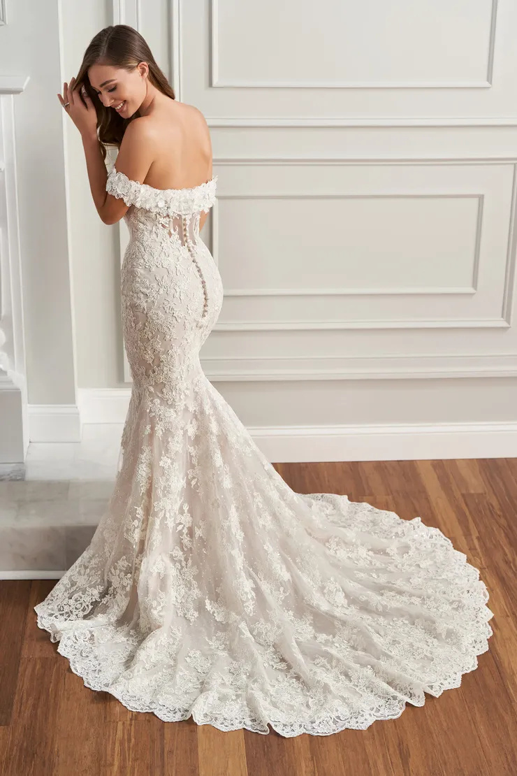 MARTIN THORNBURG MT1401 Flattering Fit and Flare Sweetheart Wedding Dress