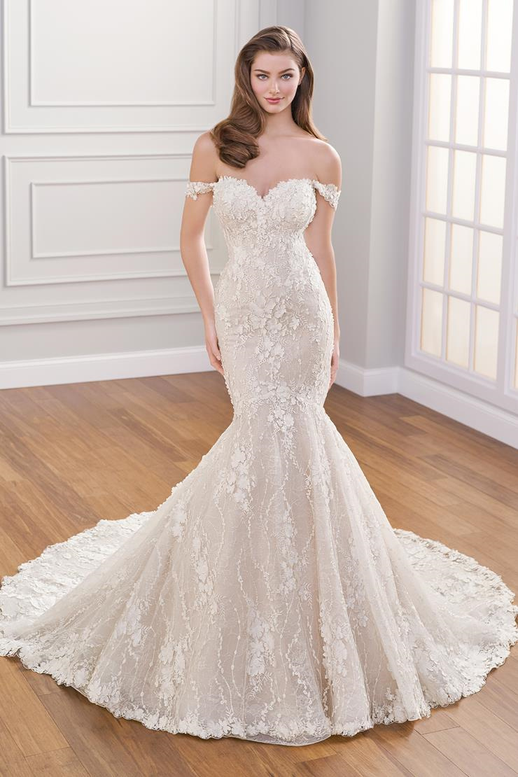 MARTIN THORNBURG MTL12251 Flattering Fit and Flare Sweetheart Lace Wed