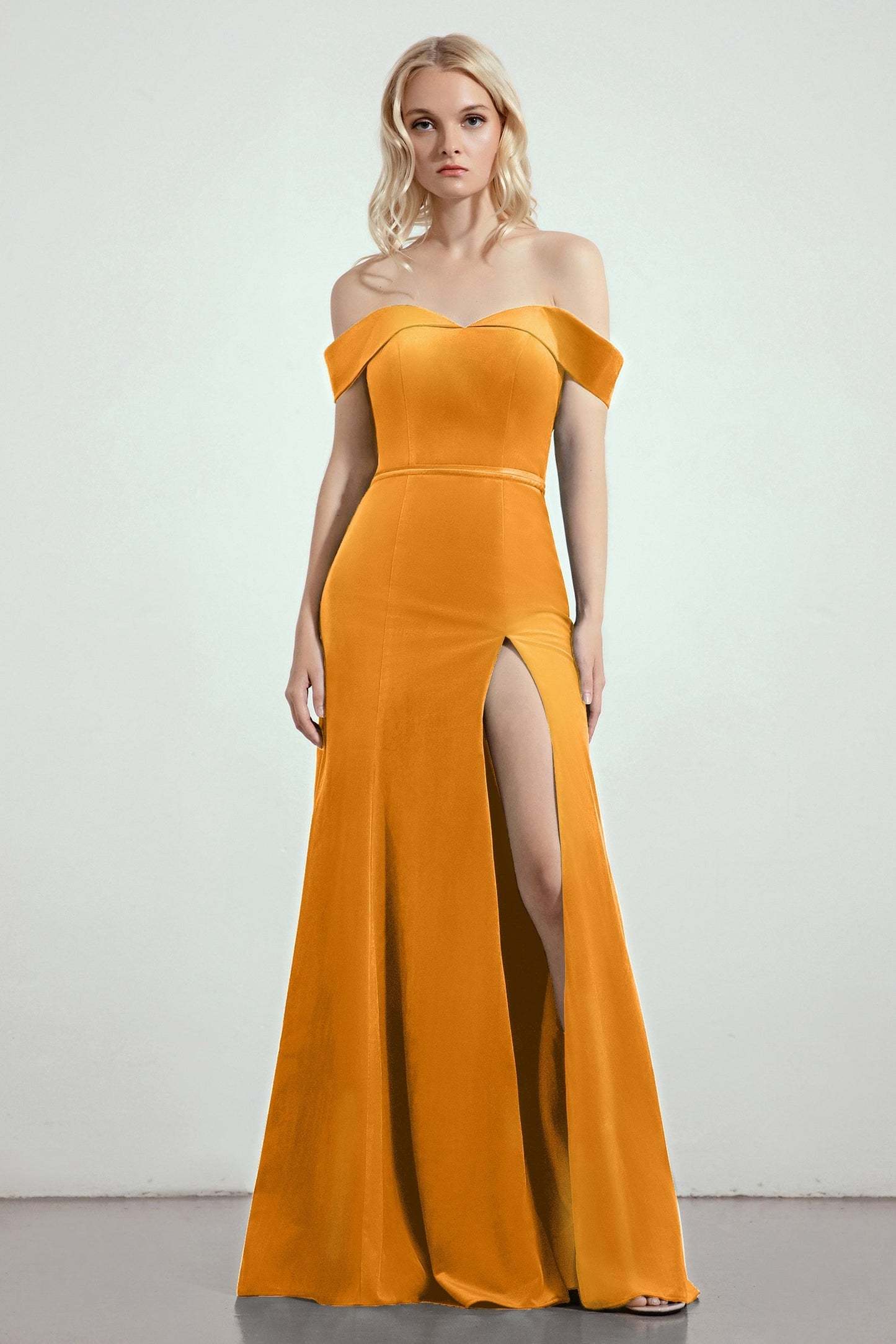 Trumpet-Mermaid Sweep-Brush Train Bridesmaid Dress Formal Dresses CB0271